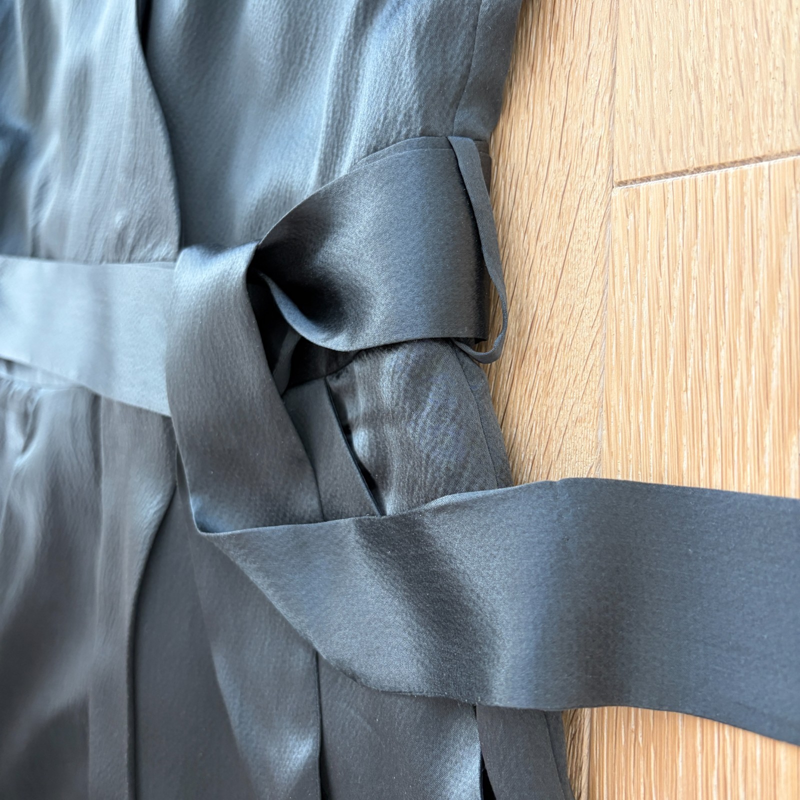 Kenneth Cole, 100% Silk, Steel Gray, Small, Evening/Cocktail Dress + Bracelet