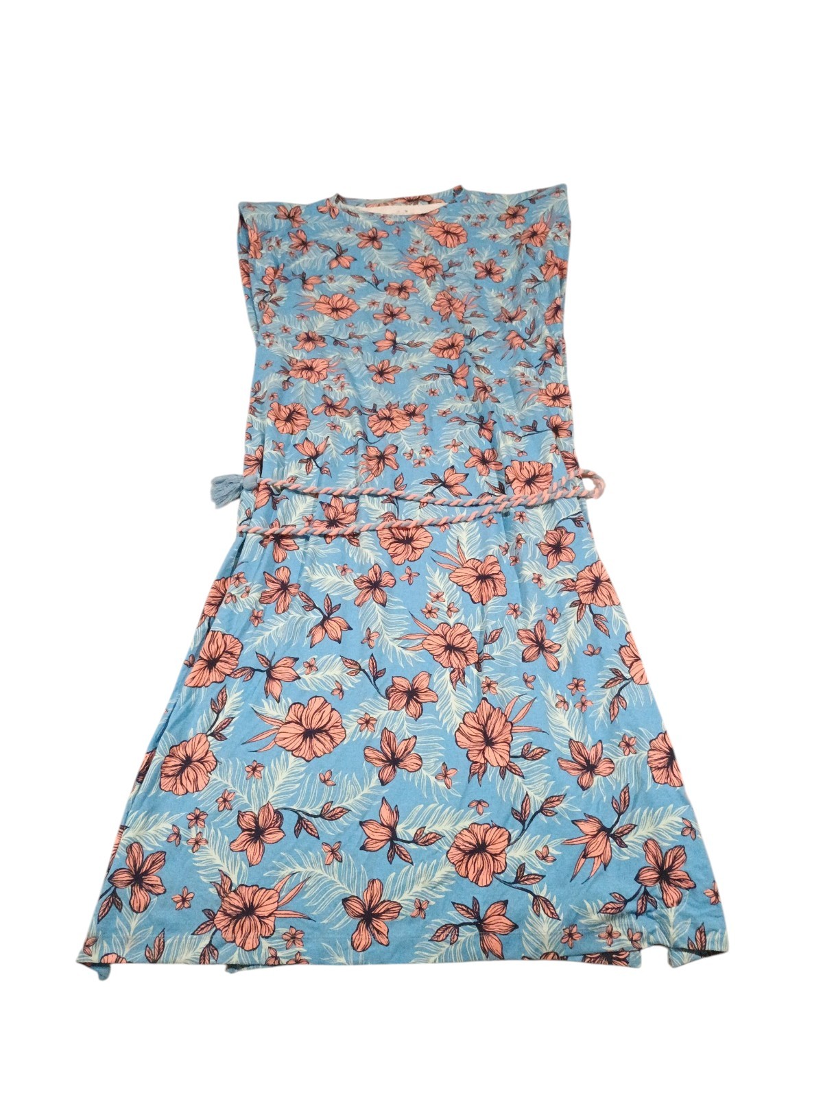 Coolibar Coral Way Dress Women’s Blue Pink Floral UPF 50 Sleeveless XXL NEW NWT