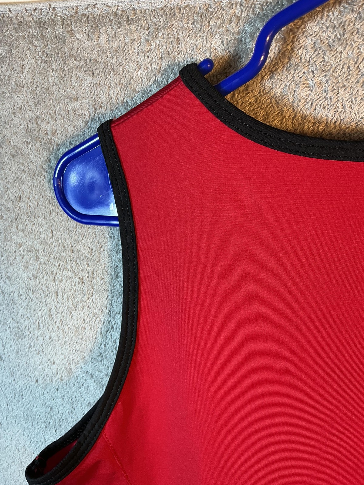 Tail Tank Dress Womens Medium Red Sleeveless V Neck Stretch Knit Golf Athletic