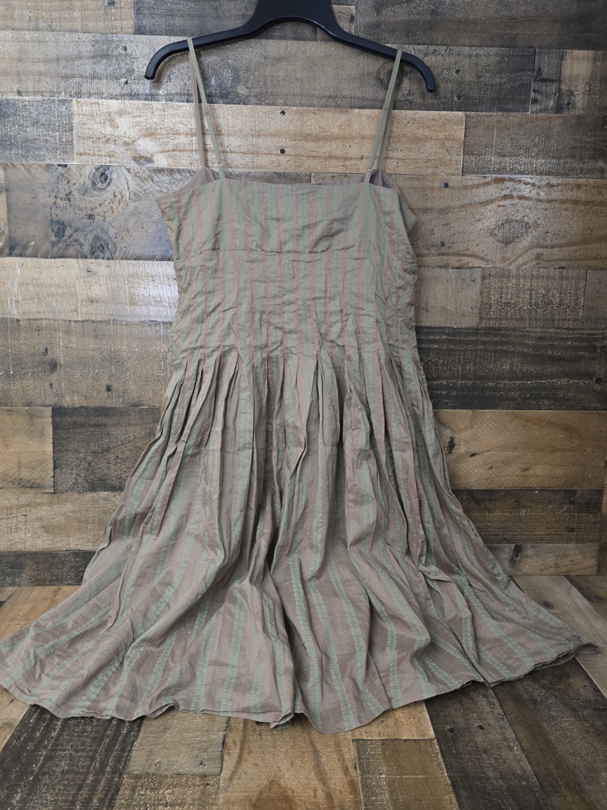 Isaac Mizrahi Pleated Corset Cotton Dress Women 12 Boho Fairy Cottagecore Lined
