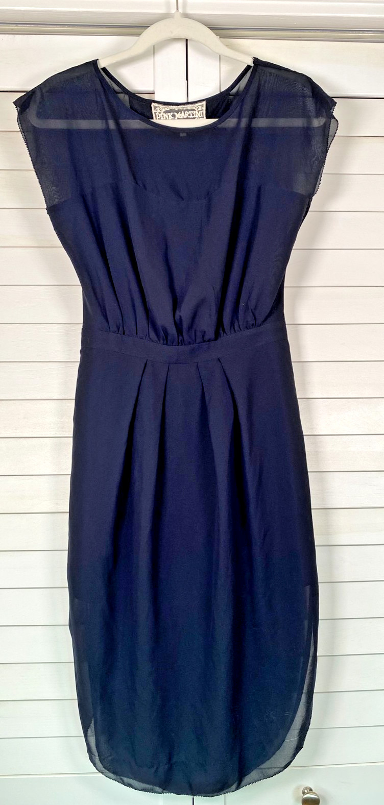 NEW Pink Martini Collection Peekaboo Back Black Cocktail Date Night Dress | Sm