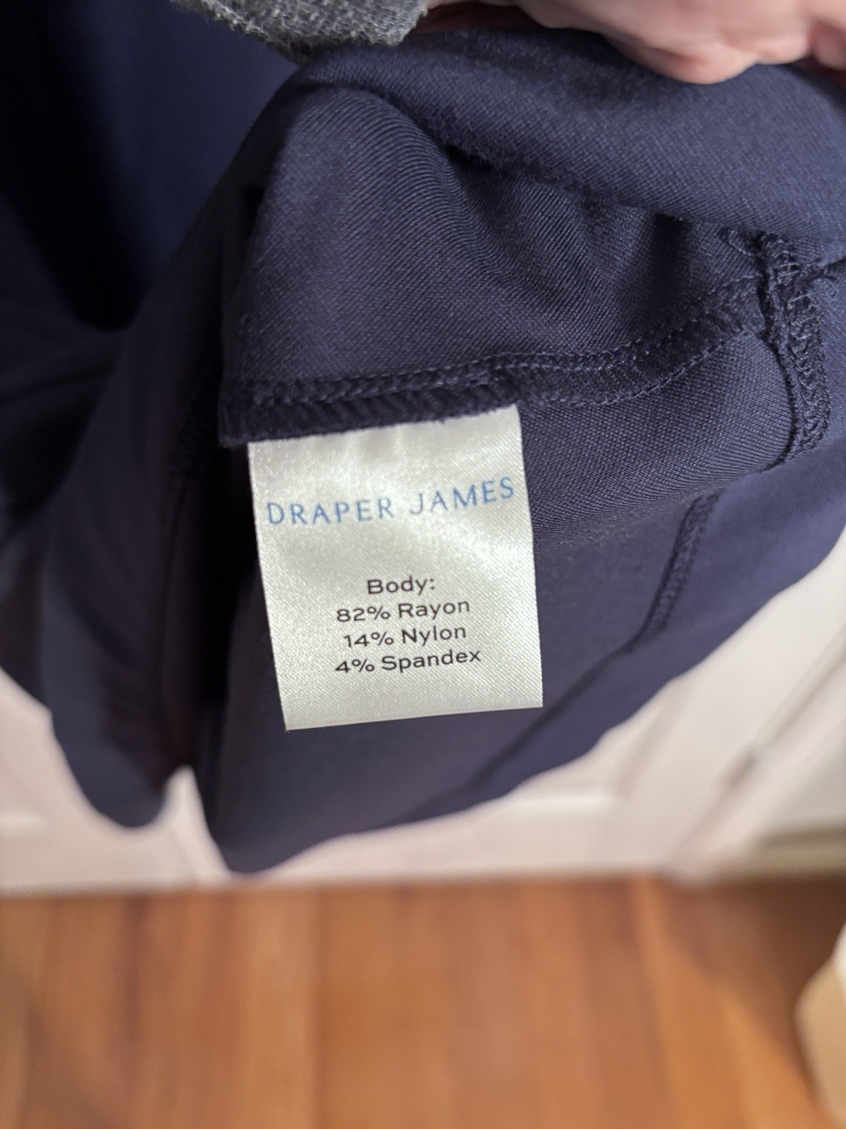 NWT Draper James Ponte Navy XXL V-Neck Short Sleeve Knee Fit & Flare Dress ECP
