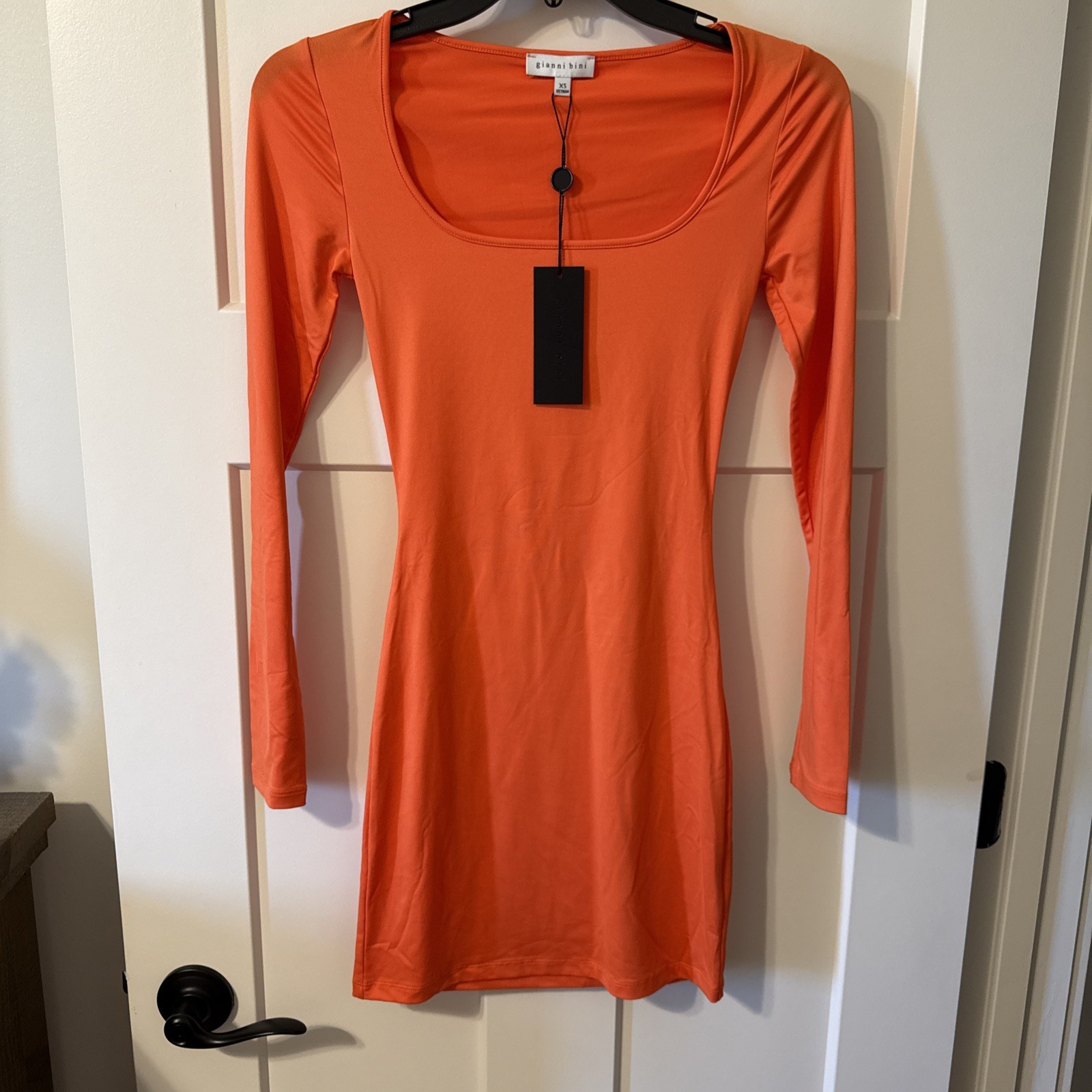 Gianni Bini Long Sleeve Orange Dress Women’s Size XS NWT
