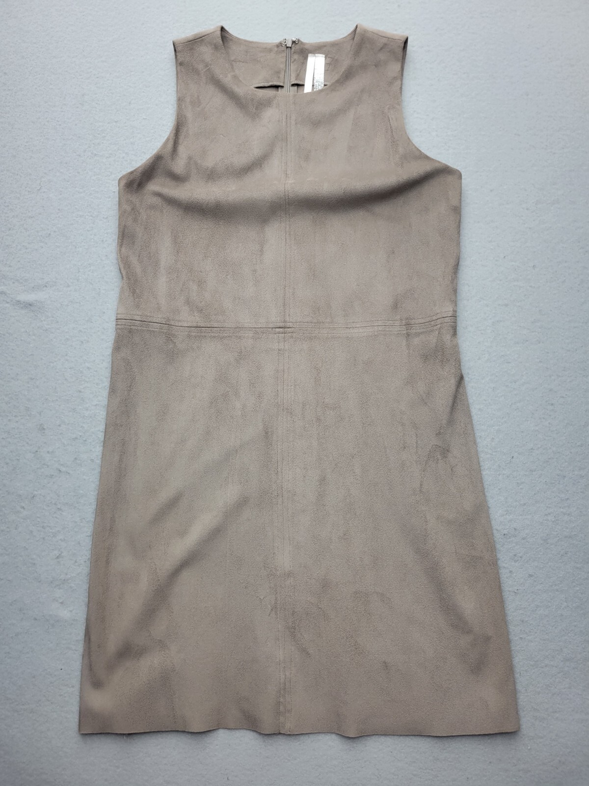 Kensie Girl Women Dress Medium Taupe Sleeveless Knee Length Polyester Blend