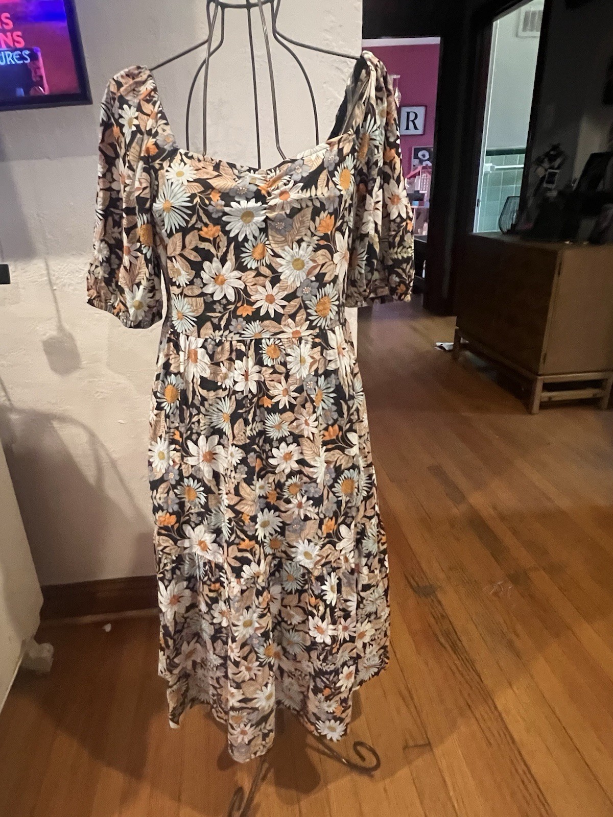 Ana New With Tags Medium Boho Floral Maxi Dress