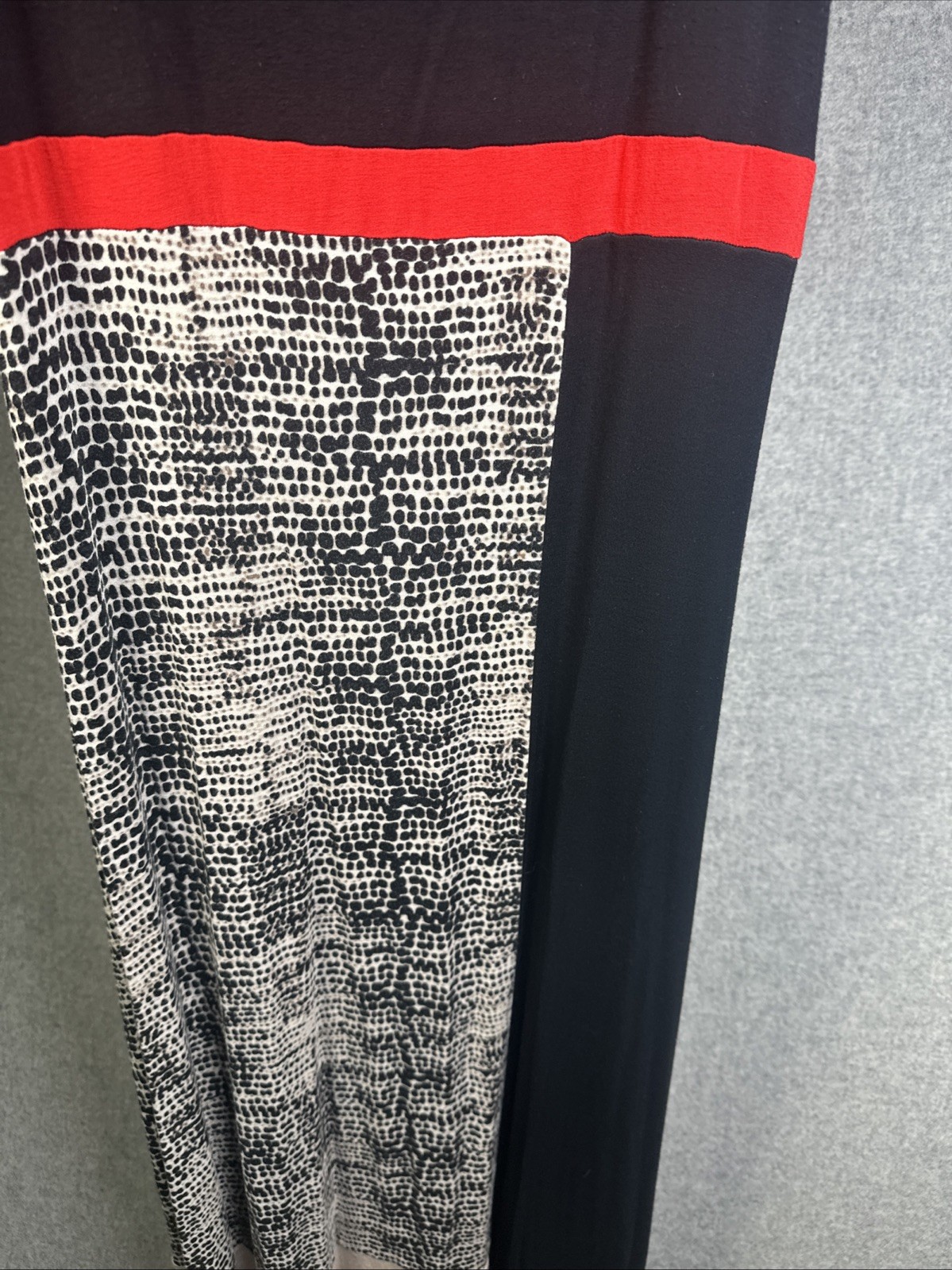 Calvin Klein Multicolor Tank Womens Maxi Dress Medium Stretch Comfort Colorblock
