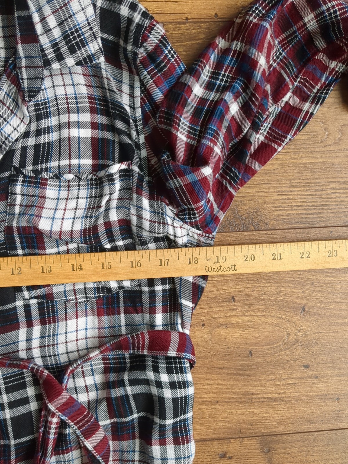 Aqua Womens Sz S Multi Plaid Collared Roll-Up Sleeve Shirt Dress
