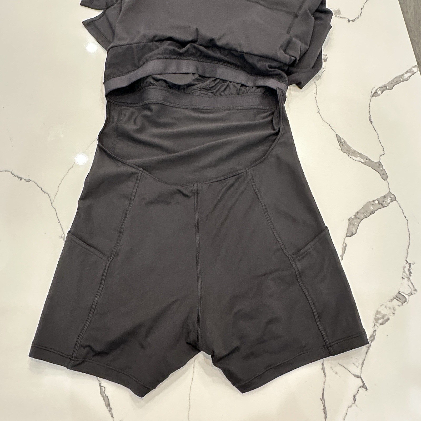 Lululemon Flow Y Dress Light Support, B/C Cup Black Large NWT $148 Free Ship