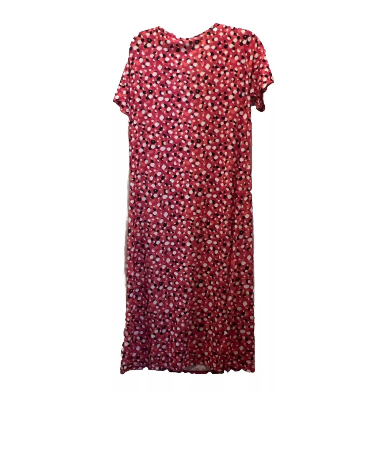 West Loop Size M Long Dress Multi Dot Mix Print Color Sun Dress, New