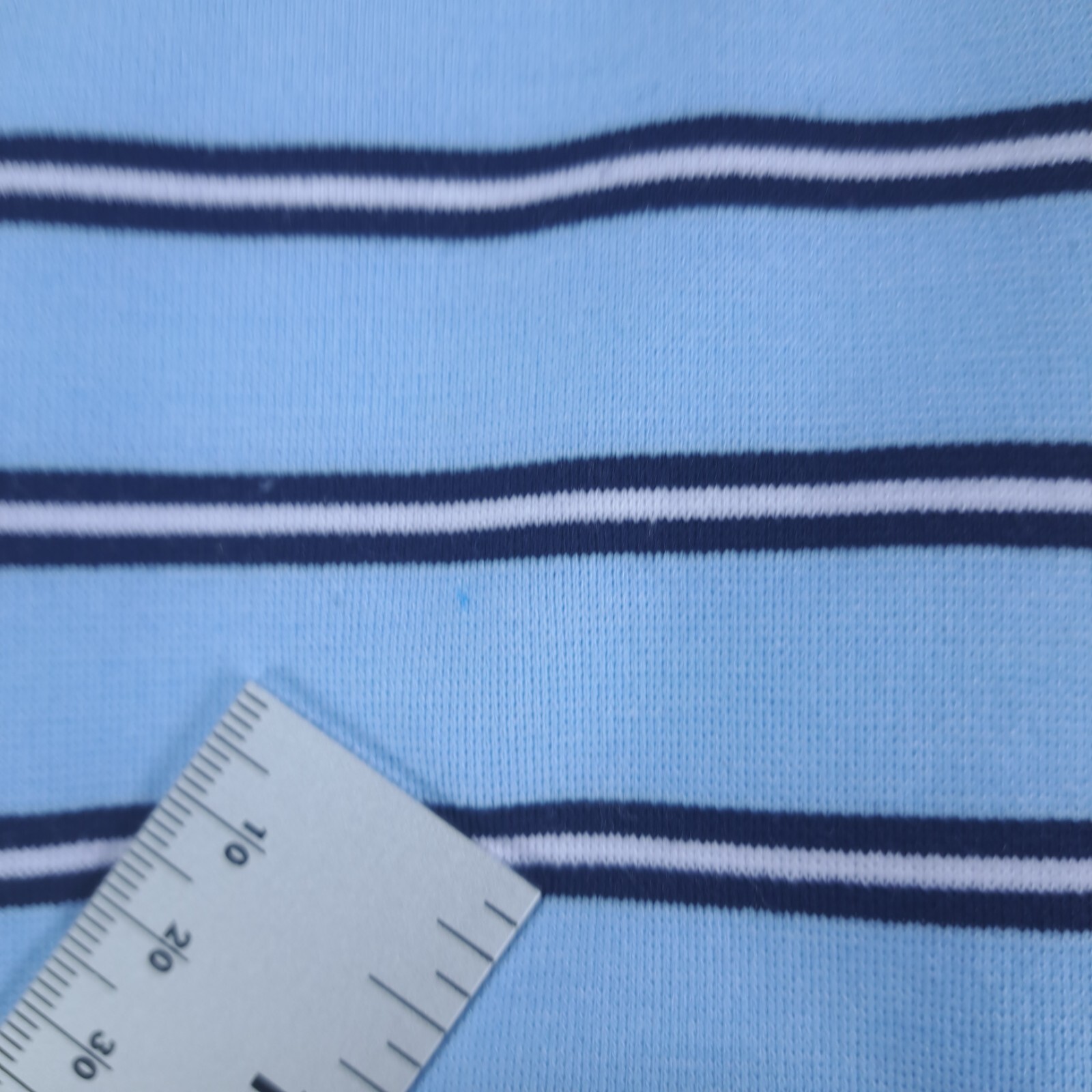 Draper James Ponte Stripe A-line Dress in Blue Stripes Xtra Small Zip Back