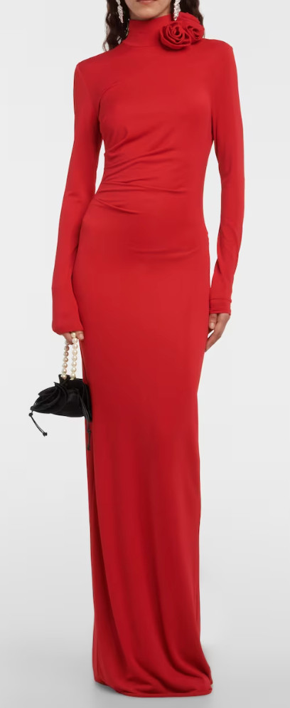 MAGDA BUTRYM Floral-appliqué gown
