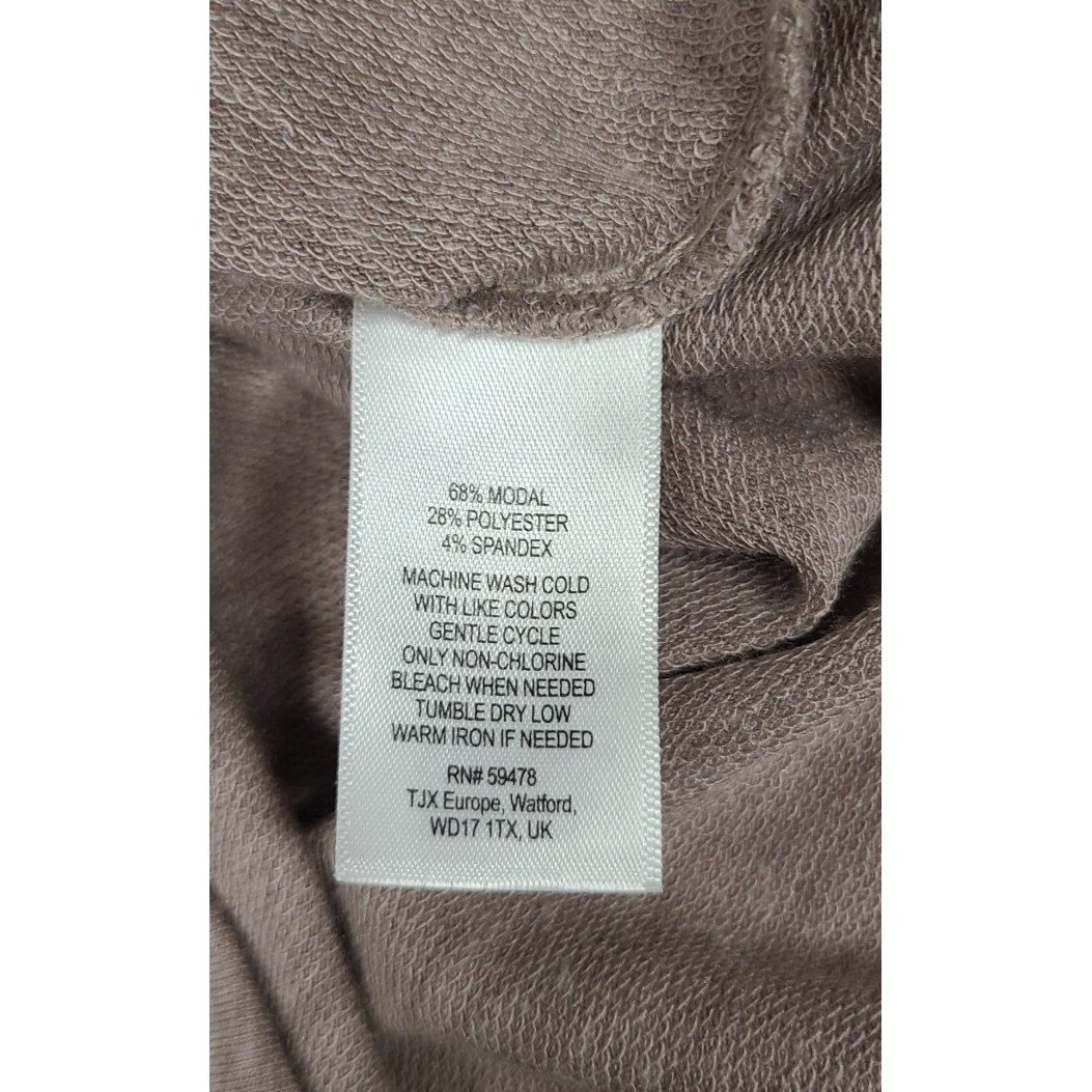 DAKINI Pullover Hooded Dress Sweatshirt Women’s Size S/P Oatmeal Beige EUC