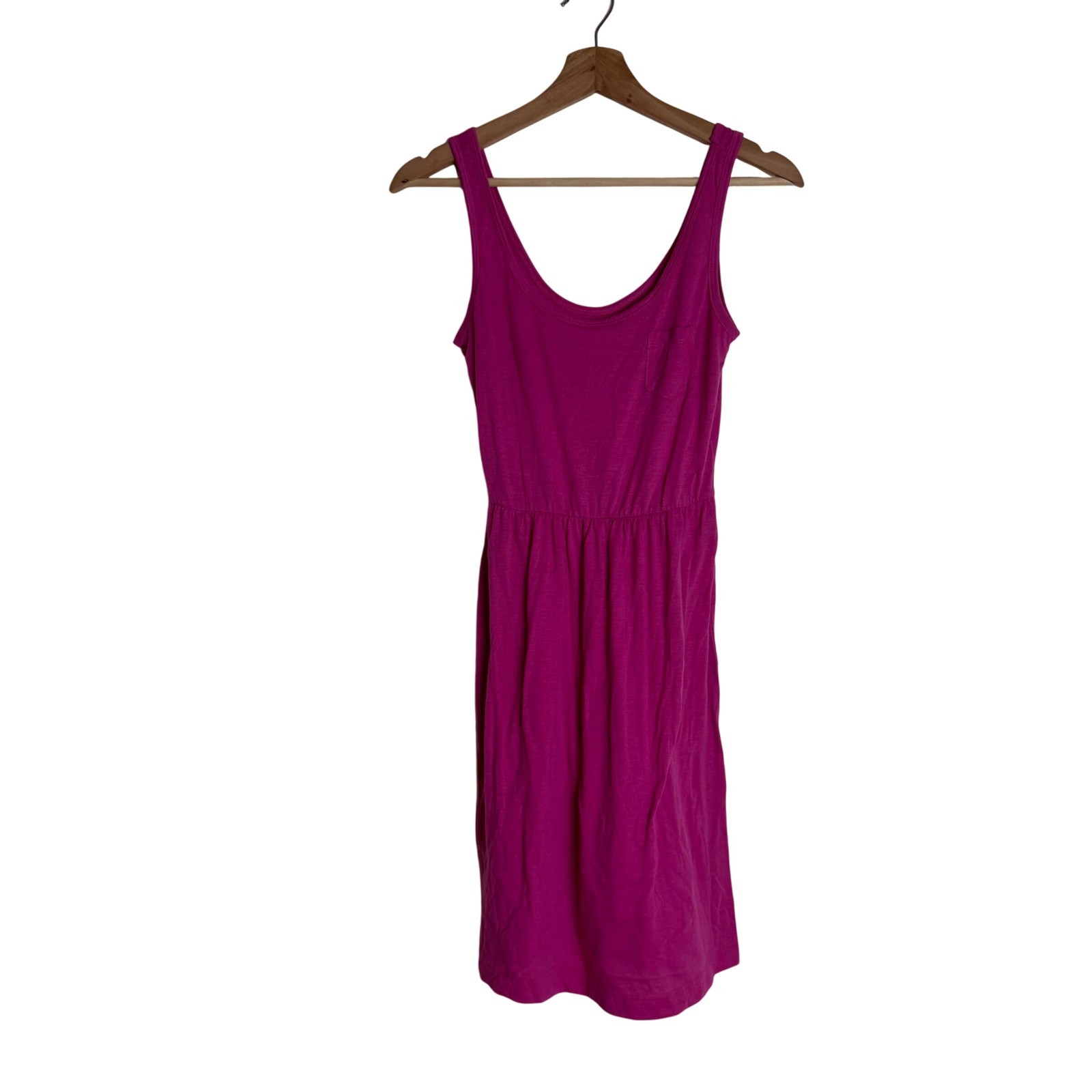 Just Love Women’s Sleeveless Tank Dress Pocket Elastic Waist Pink Small