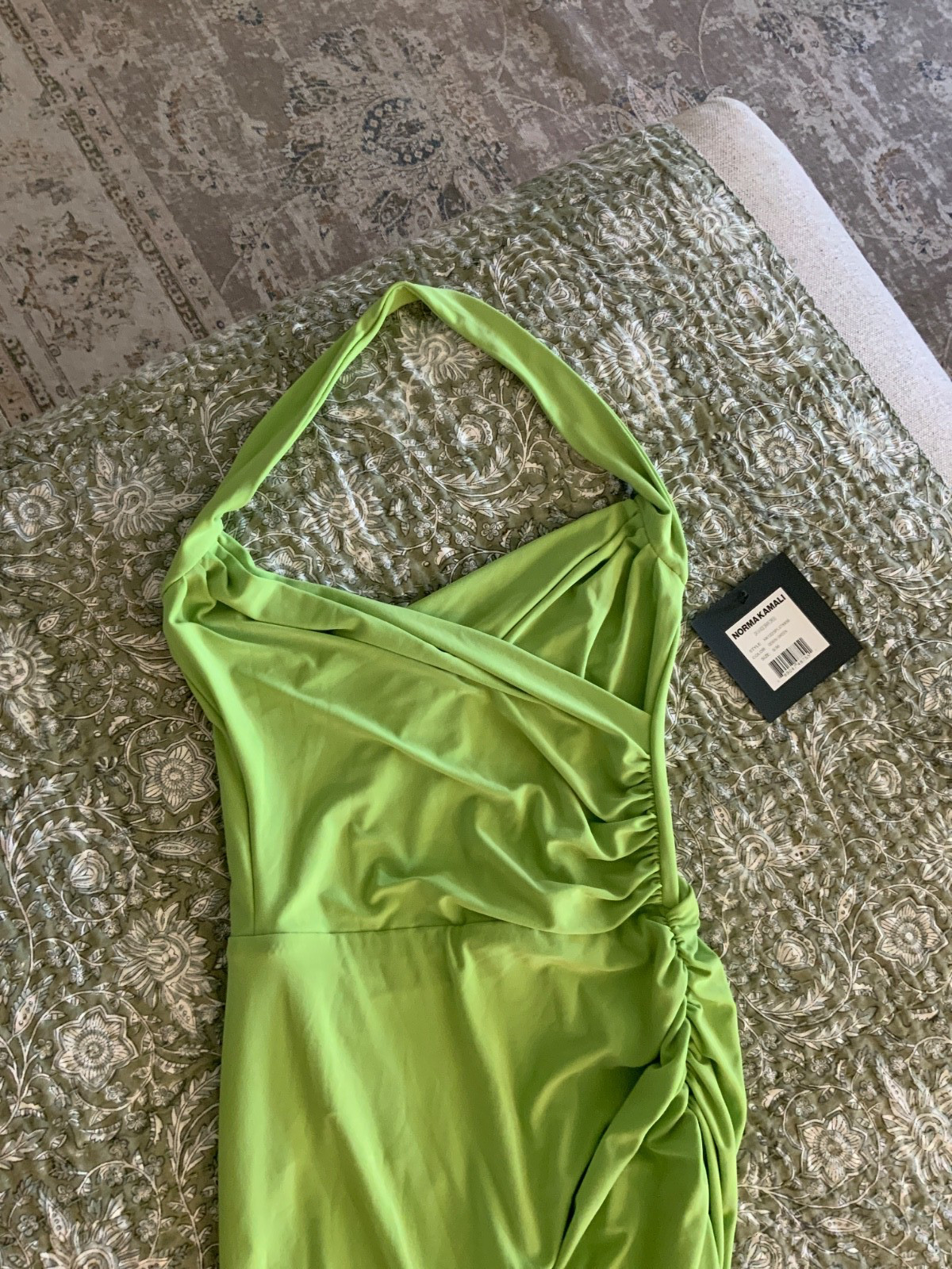 New Norma Kamali with tags Gemini green size small dress