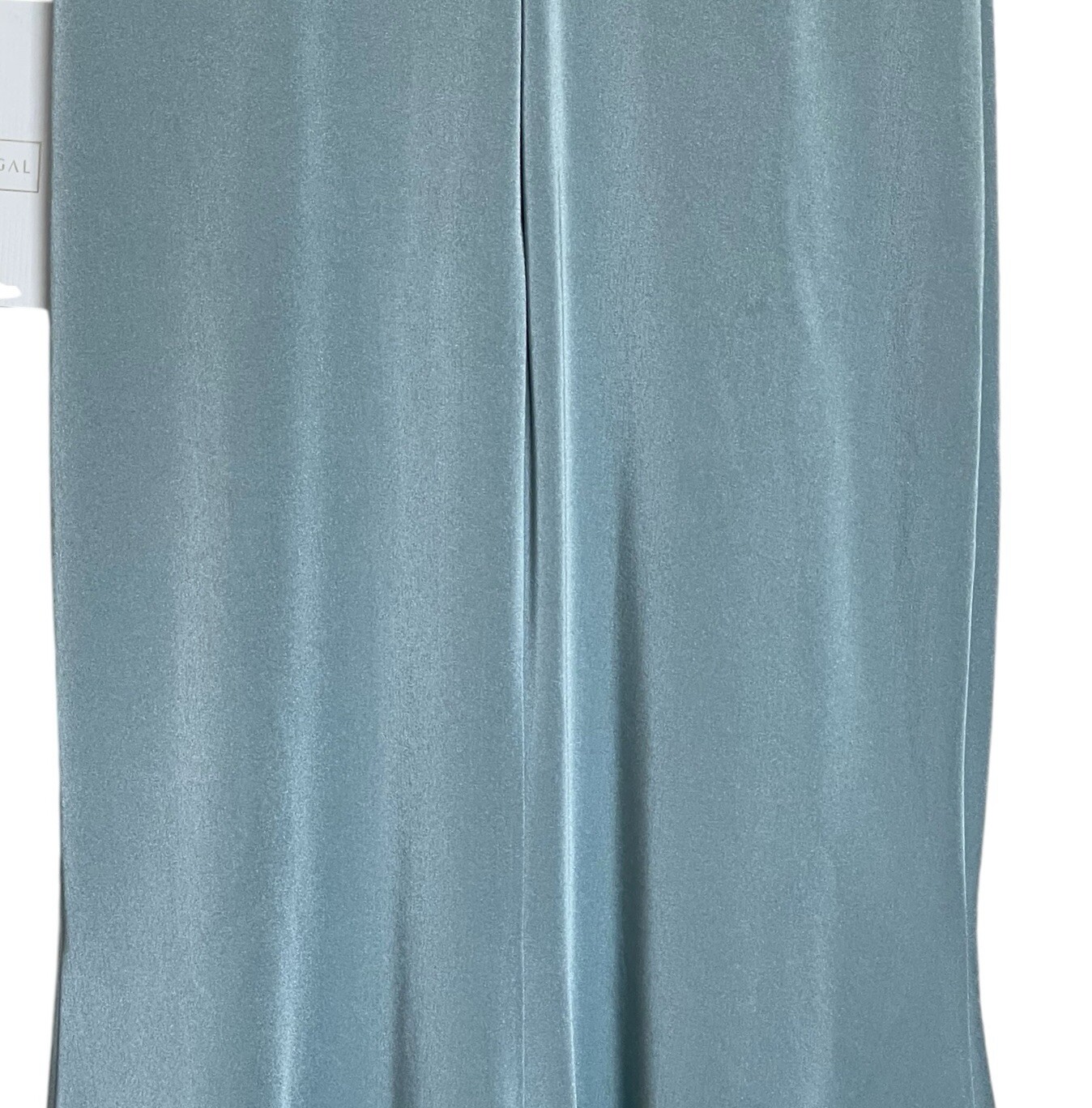 Mac Duggal Gown Dress Size 2 Embellished Beaded Cap Sleeves Sea Mist 79298