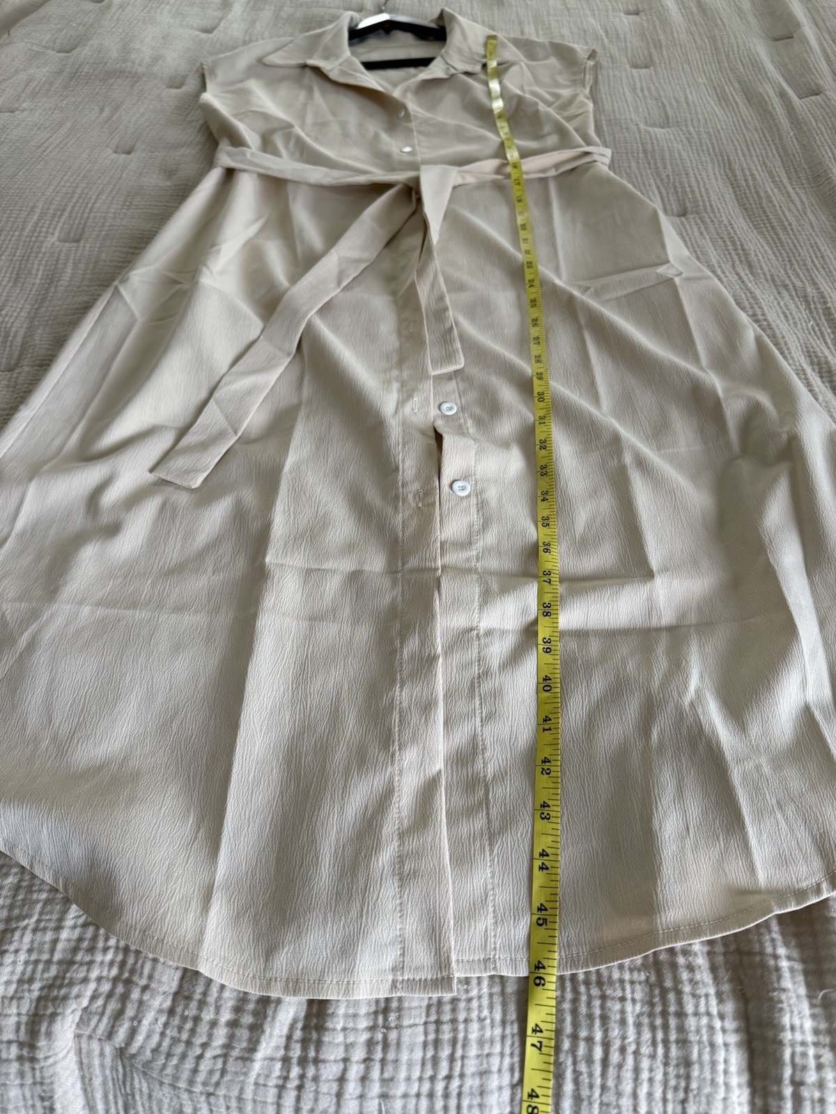 Dress Women Button Belted NEW Long
