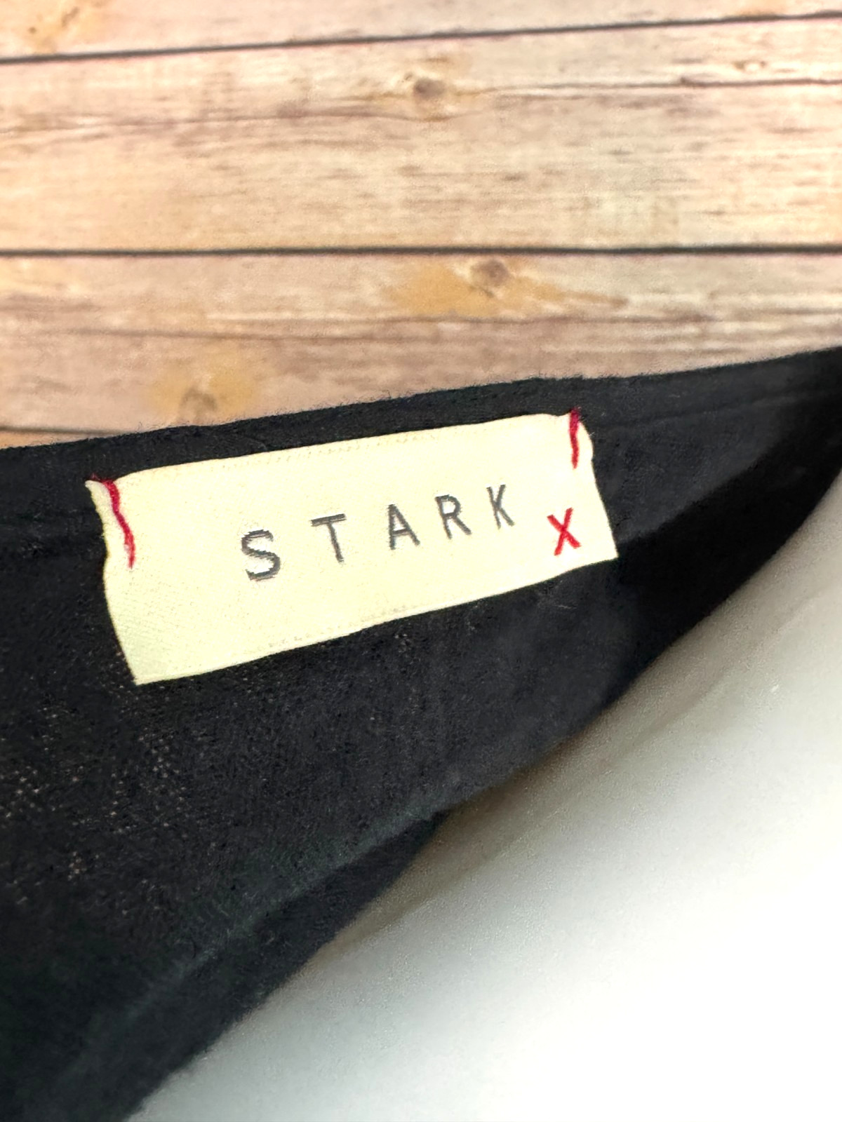 Stark X Womens Black Sleeveless 100% Cotton Wrap Dress L