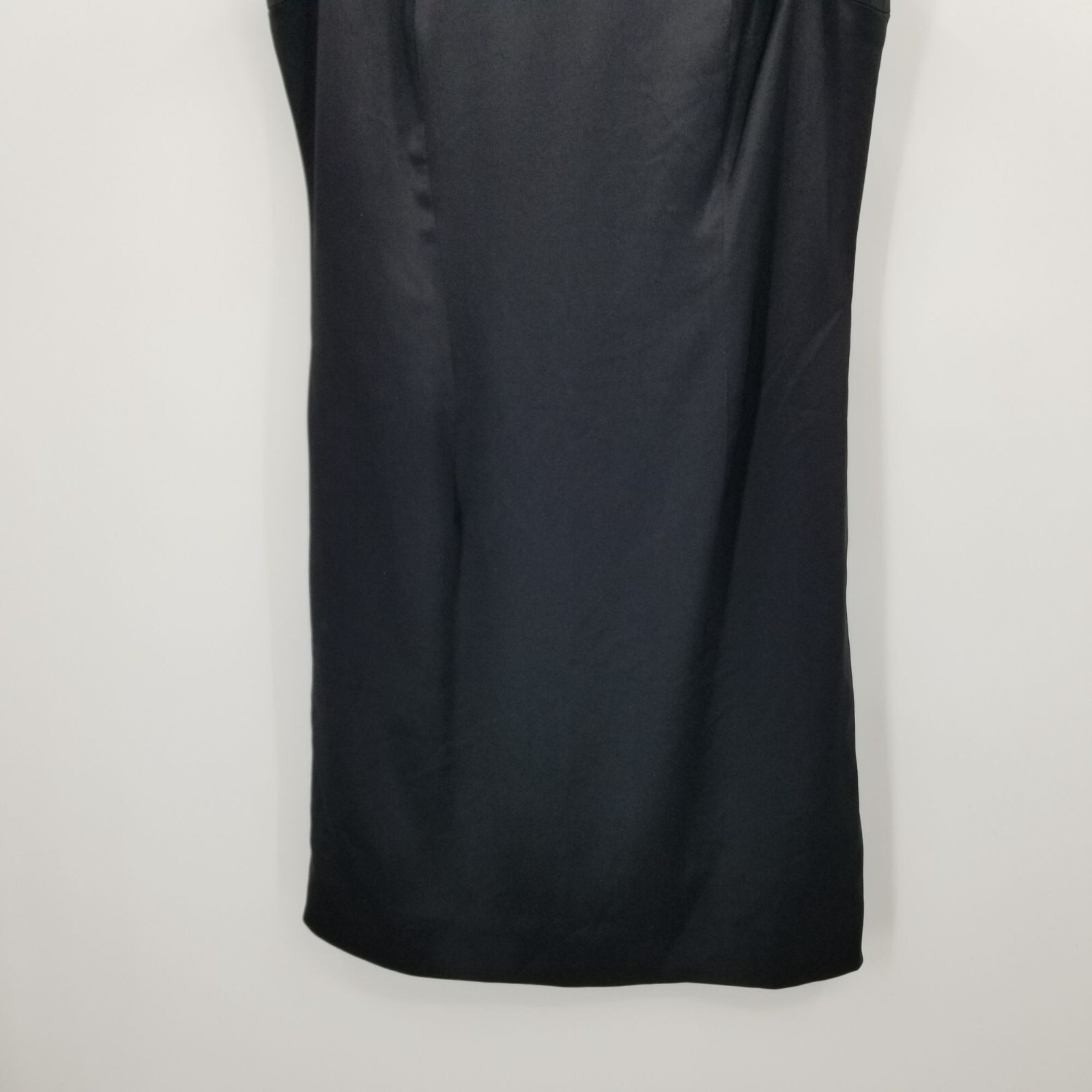 Alberto Makali Black Sleeveless Sheath Dress Size 8 Old Money Quiet Luxury 90s