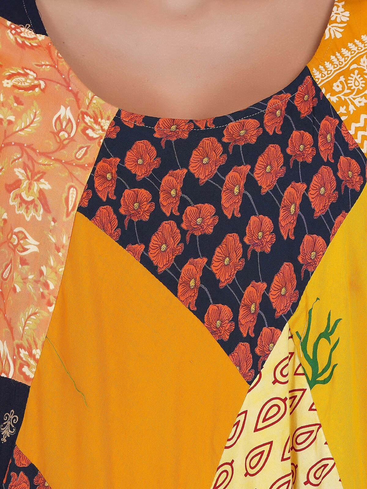 Women Casual Printed Multi Patchwork Short Umbrella Dress Wholesale Mix lot 03pc