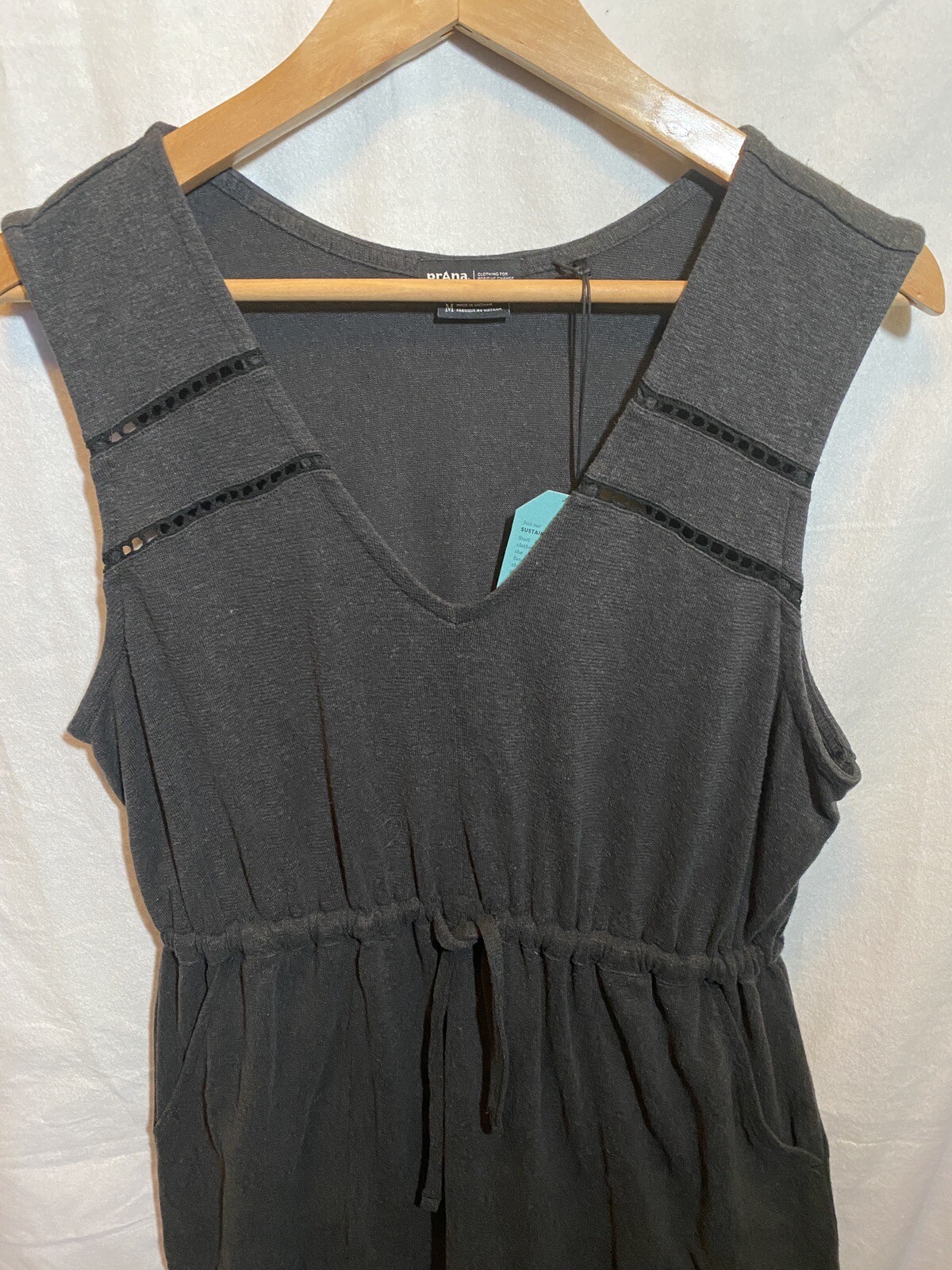 Soft And Easy Wear Pull Over Dress Prana Korrine NWT Black Size M Botique Buy