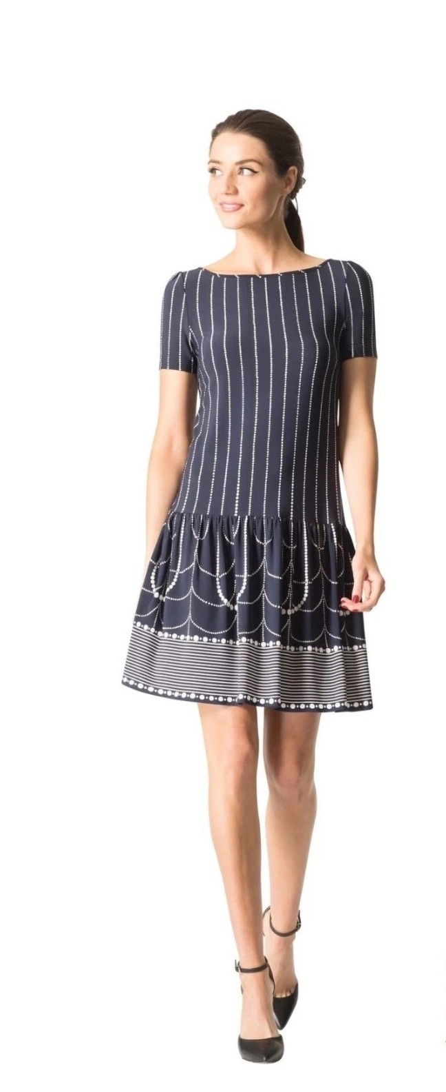 Leona Edmiston ‘Lena’ Jersey Rope Of Pearls Dress Size 3 (Au 14) BNWT RRP $329