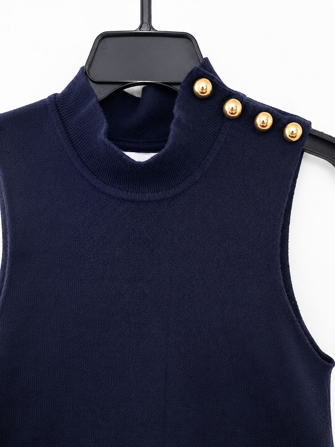 Free Assembly Women’s Button Shoulder Sleeveless Sweater Dress Size Small