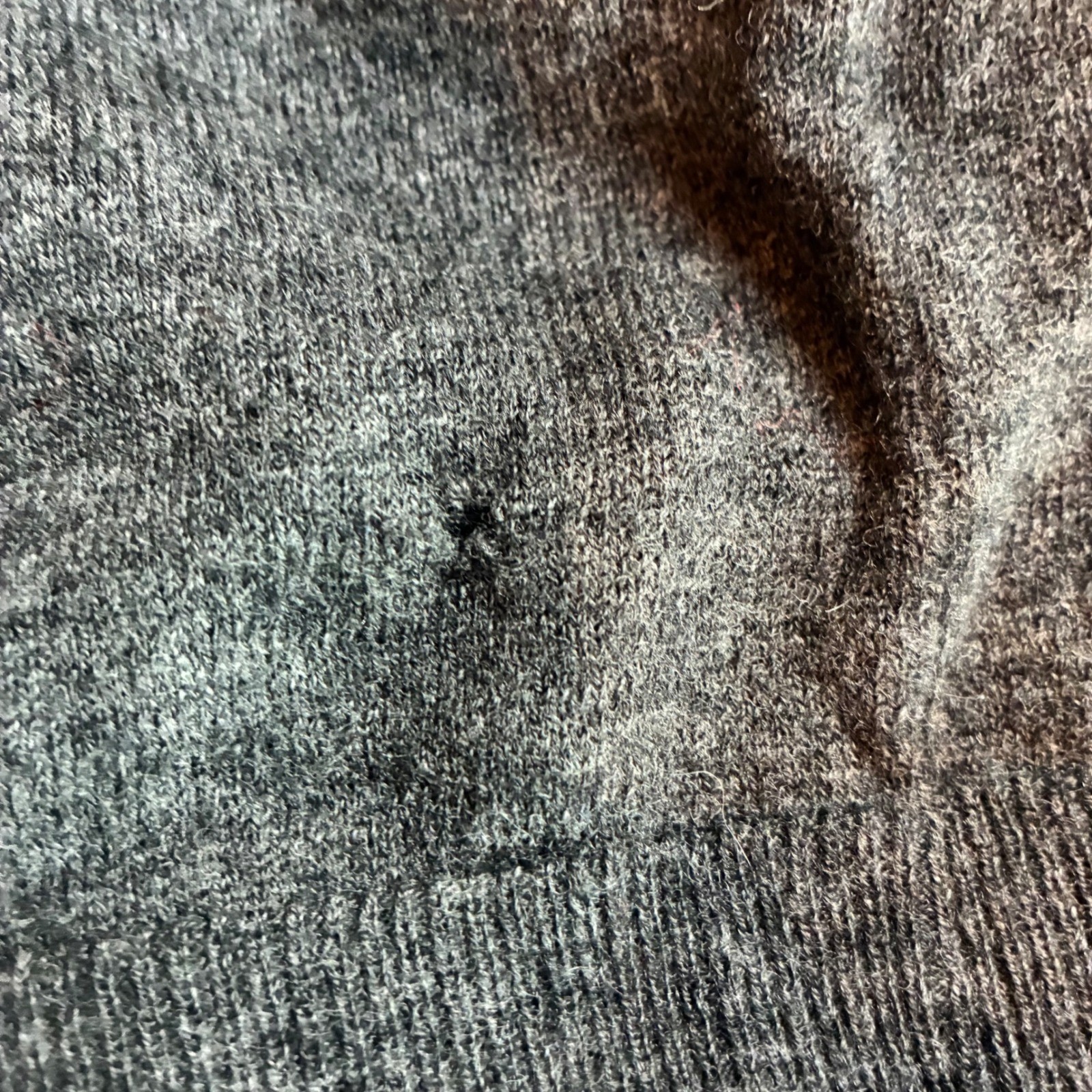 Gap Womens Charcoal Gray Wool Cashmere Blend Shoulder Zip Sweater Dress Medium