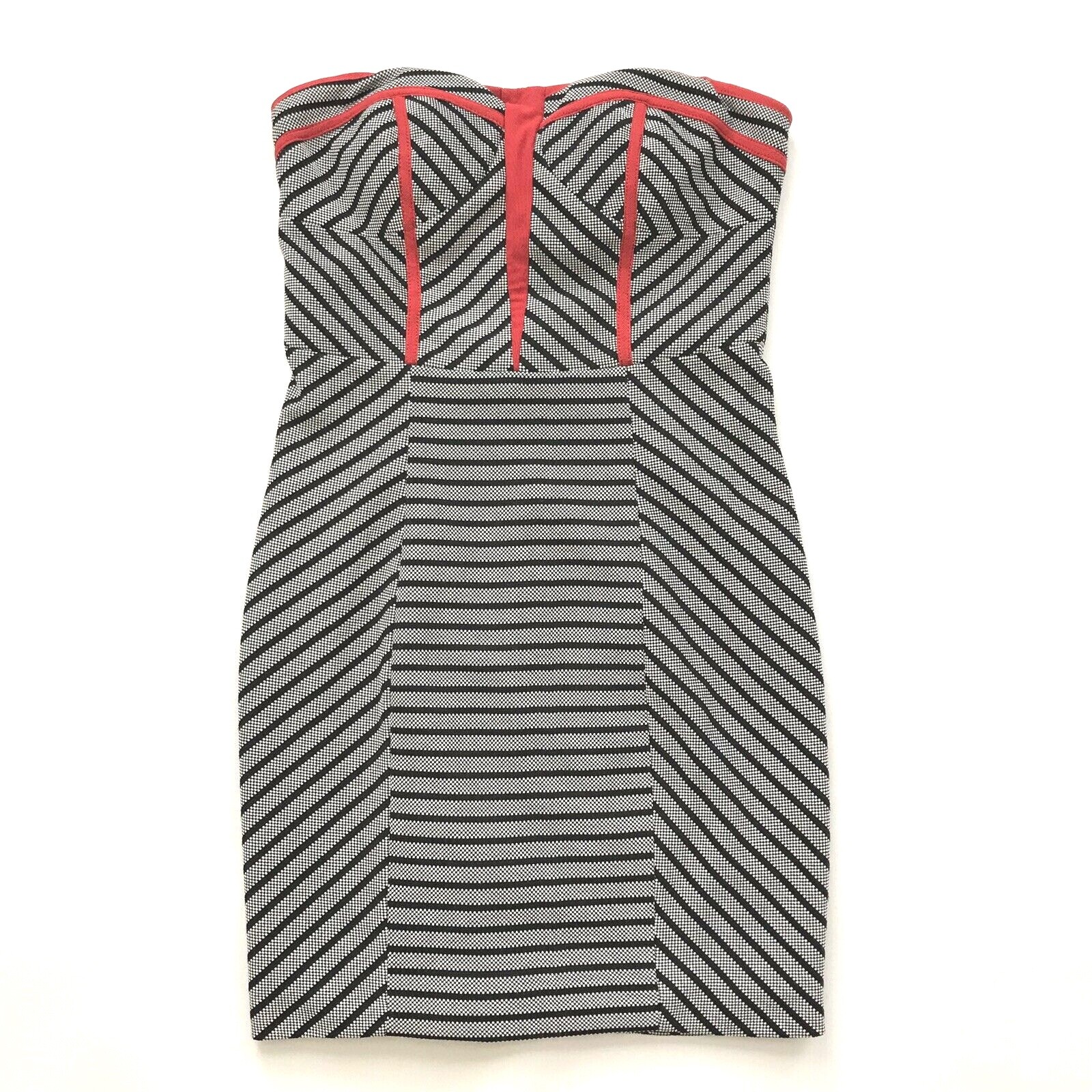 Karlie Young Women’s Dress Sz M(4/6) Black Red Barbie Bodycon Retro Preppy City