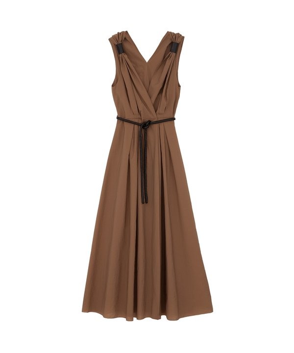 NANUSHKA Women’s Nut Black Lilith Belted Dress Size X-Small $627 NWT
