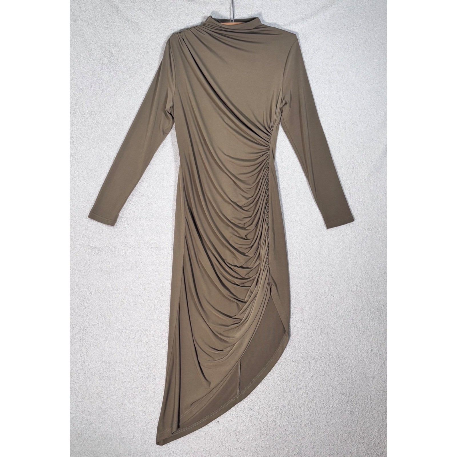 Dolan Left Coast Collection Anthropologie Dress Size M Ruched Hi Low Hem Boho