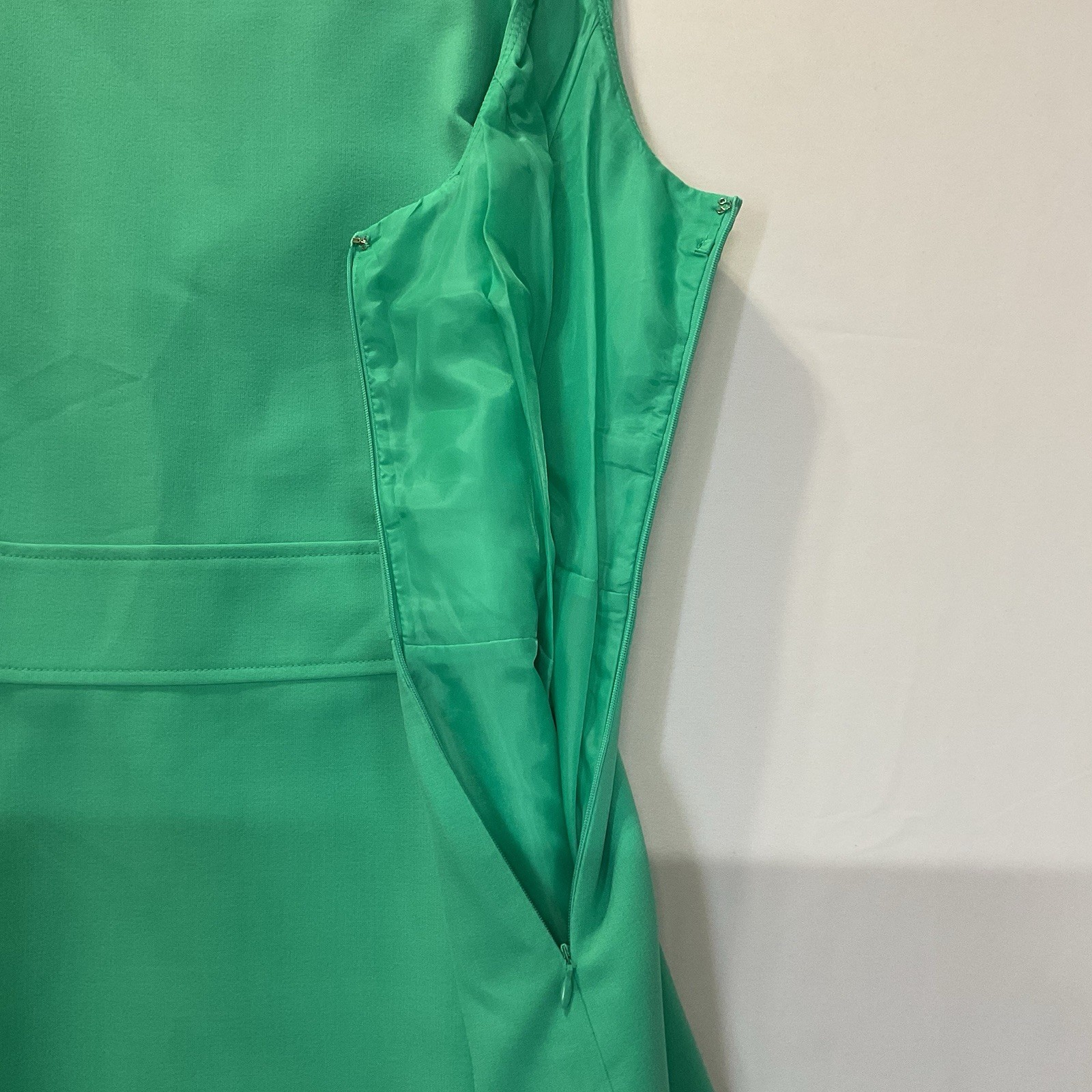 Evan Picone Black Label Spring Green Women’s Sleeveless Fit & Flare Dress Sz 14