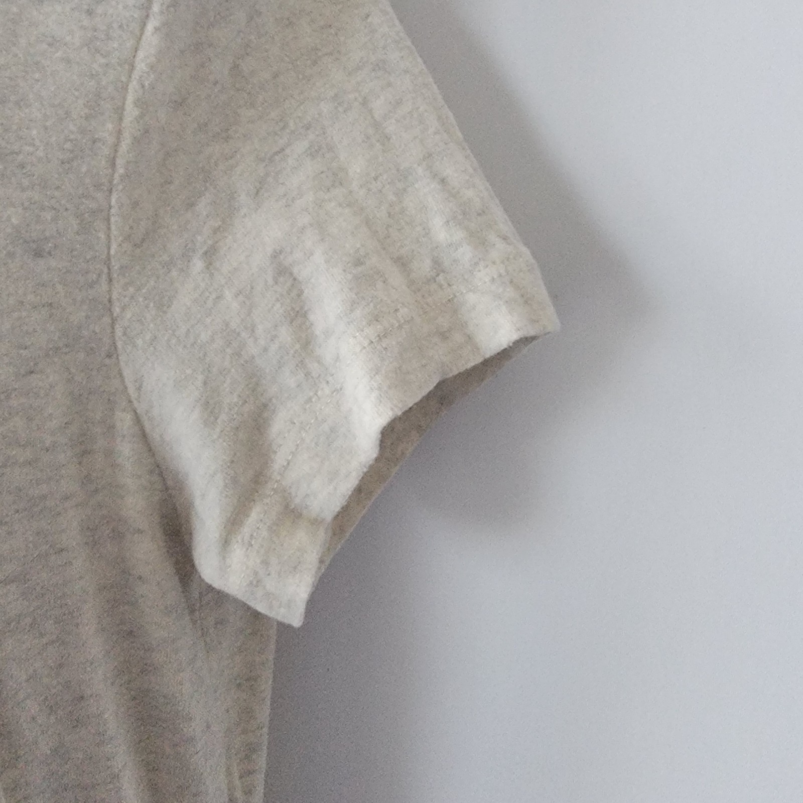 standard james perse Long Pocket Tee Dress size 2 side slit Heather Natural