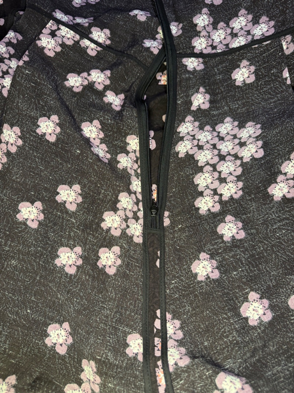 2014 MARNI Cherry Blossom Print Viscose Linen Deep V-Neck Sun Dress SIZE IT38 S