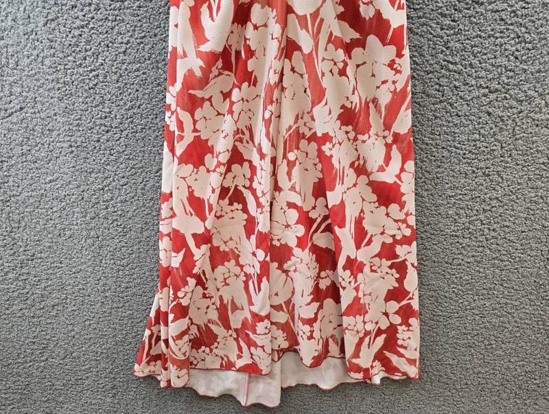Victoria Beckham Asymmetric Ruched Detail Midi Dress Women’s 4UK Chilli Back Zip