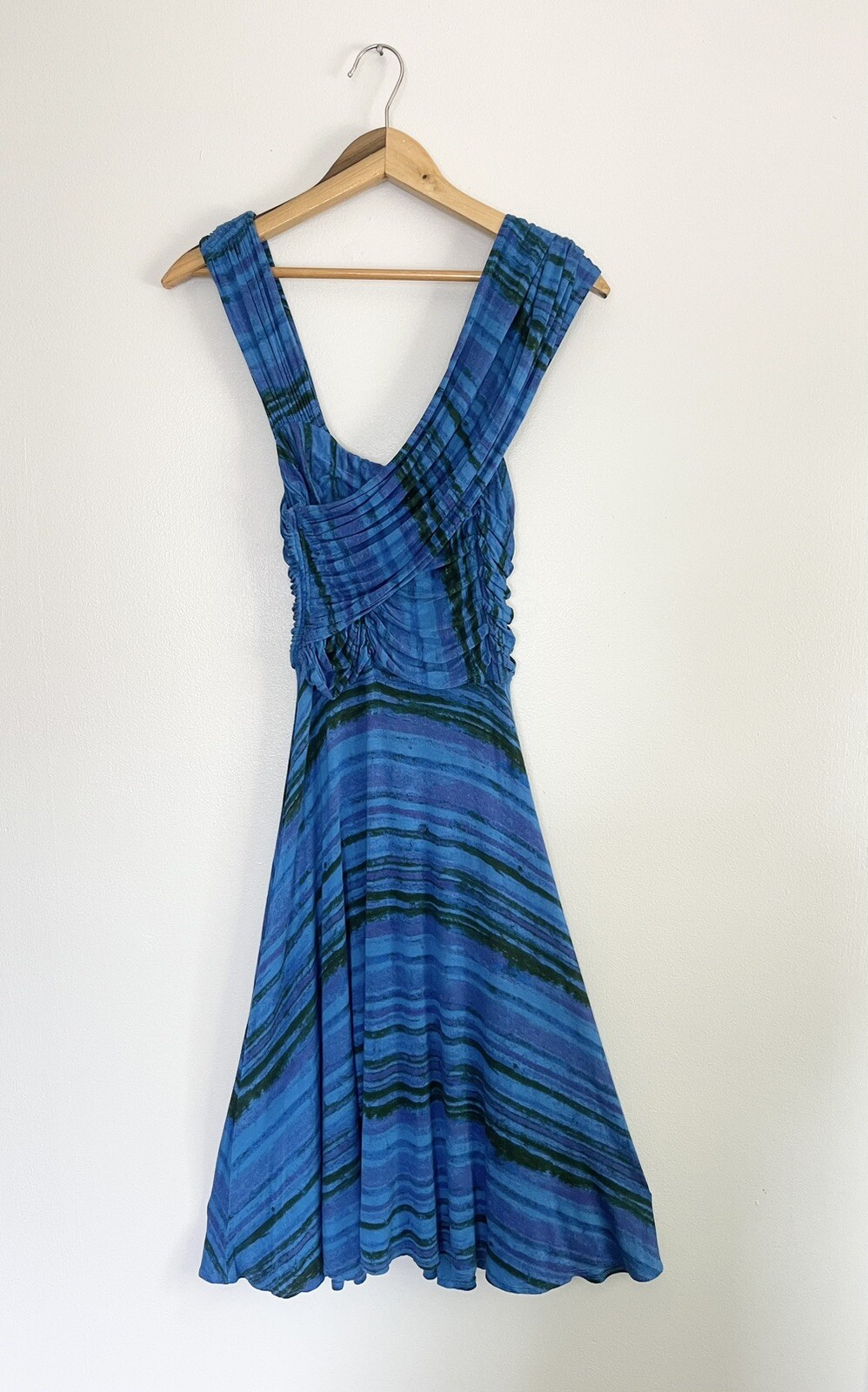 Plenty By Tracy Reese Surplice Jersey Knit Dress Women’s Size S Blue
