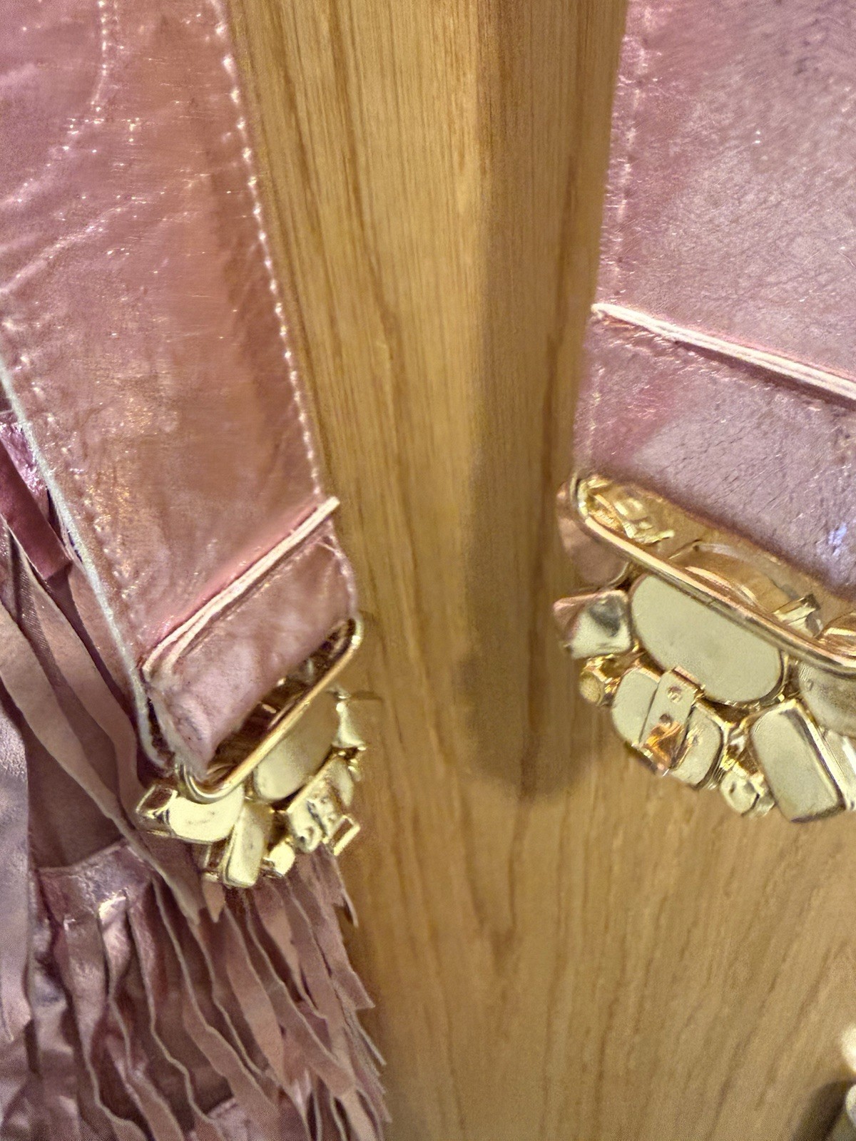 Cavalli Class Limited Edition Runway Sample Fringe Dress – Metallic Pink