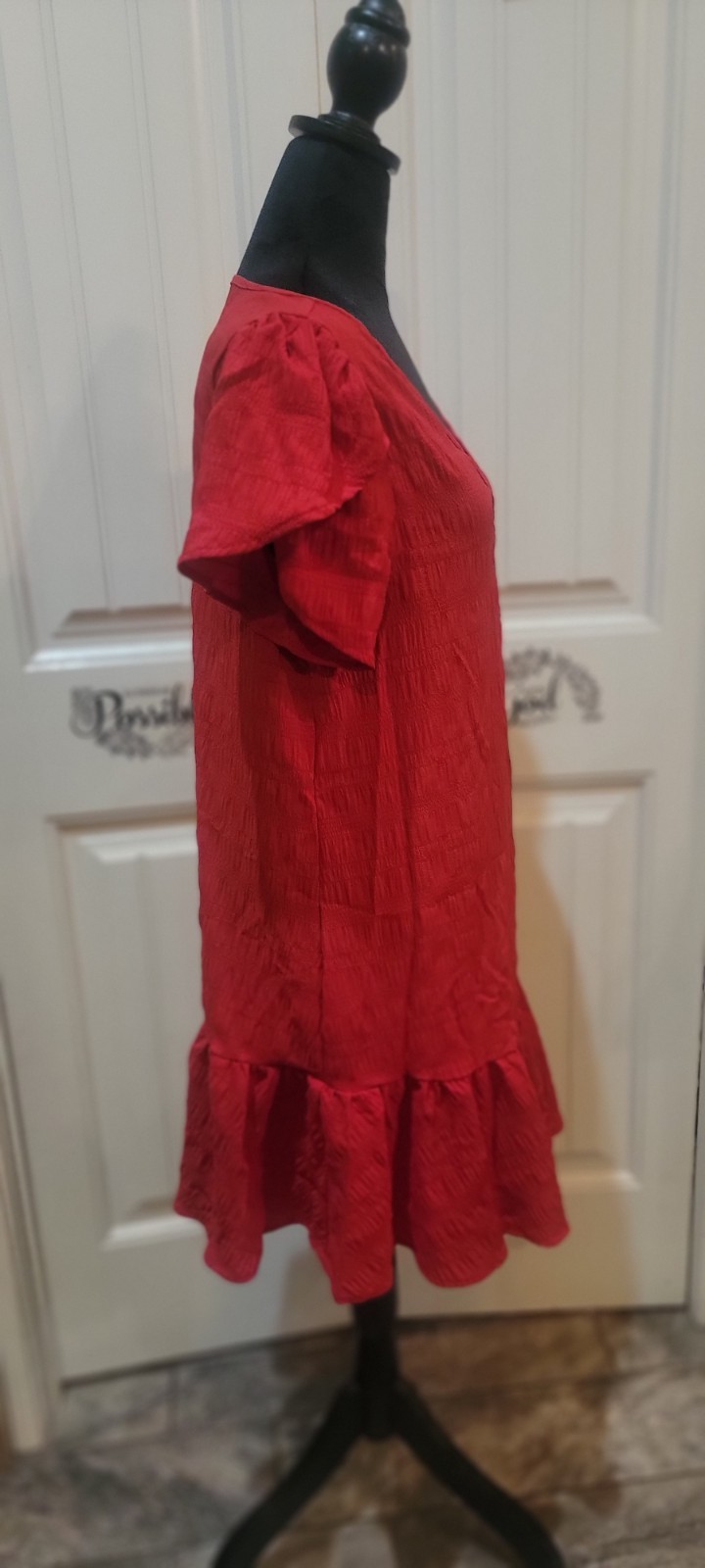 Red dress size lg NEW WOT