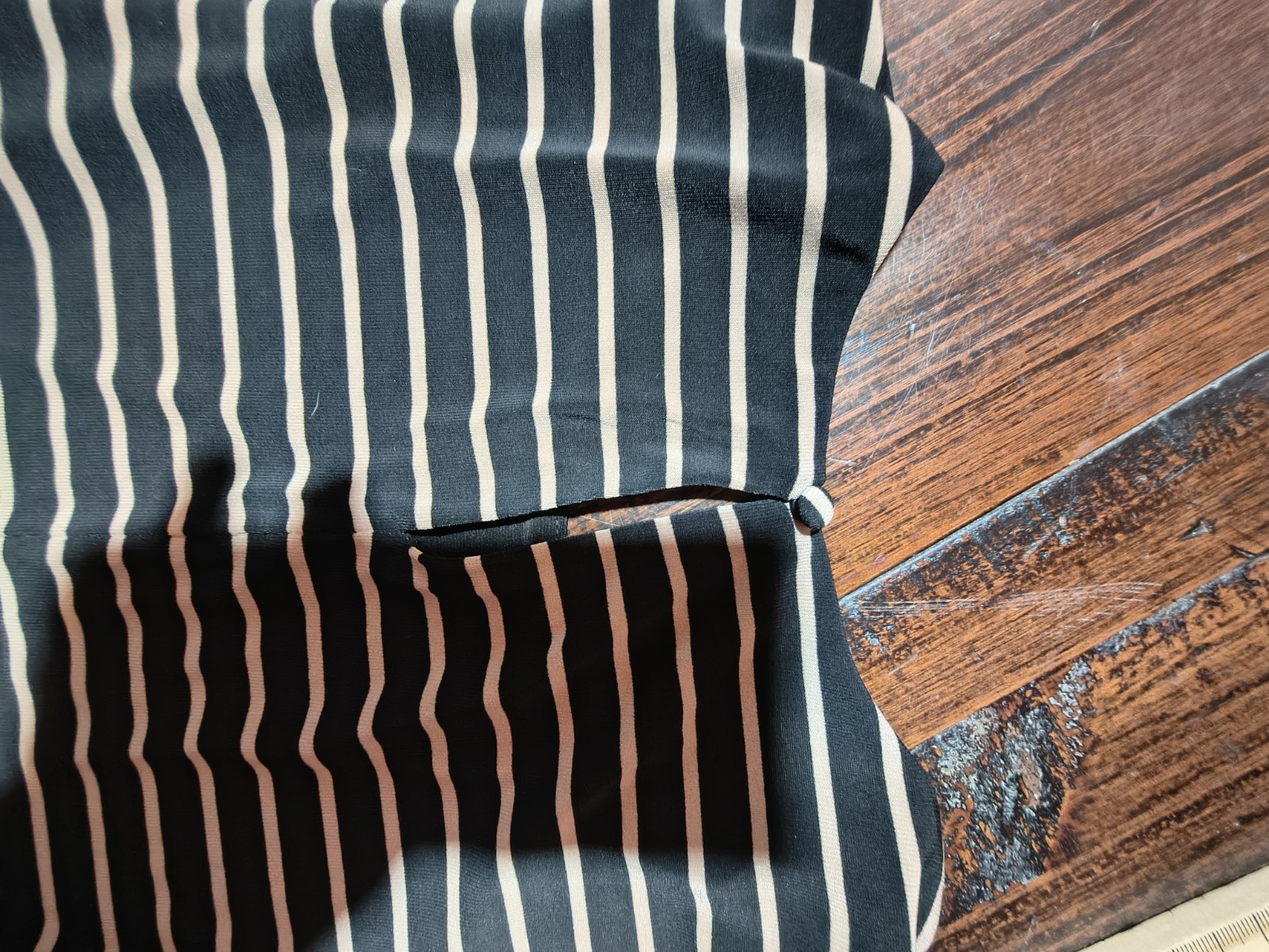 Lauren Halph Lauren Sleeveless Black and Cream Stripped Maxi Dress