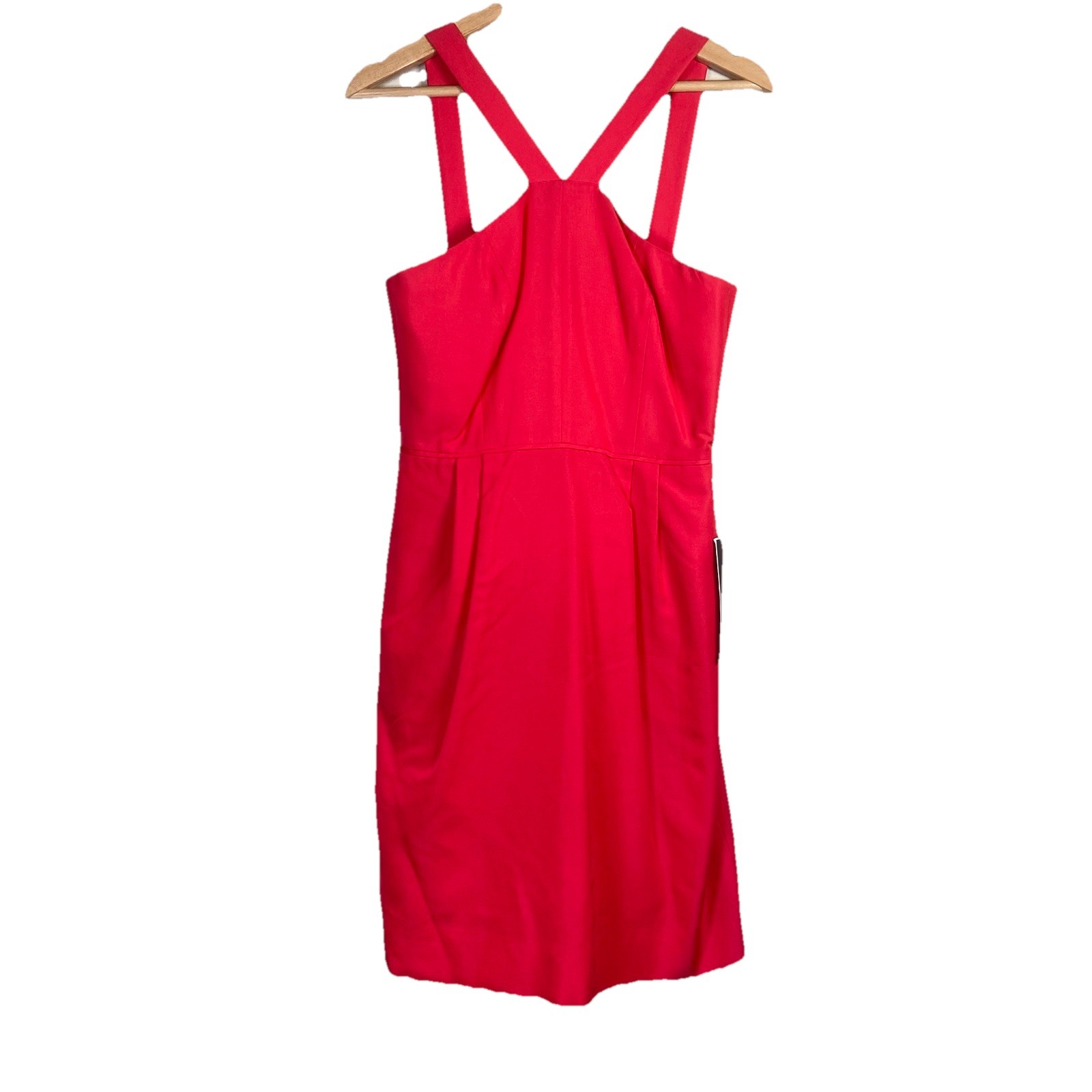 J CREW Lexie Faille Halter Dress Size 4 Pink Formal Bridesmaid Party Pockets NWT