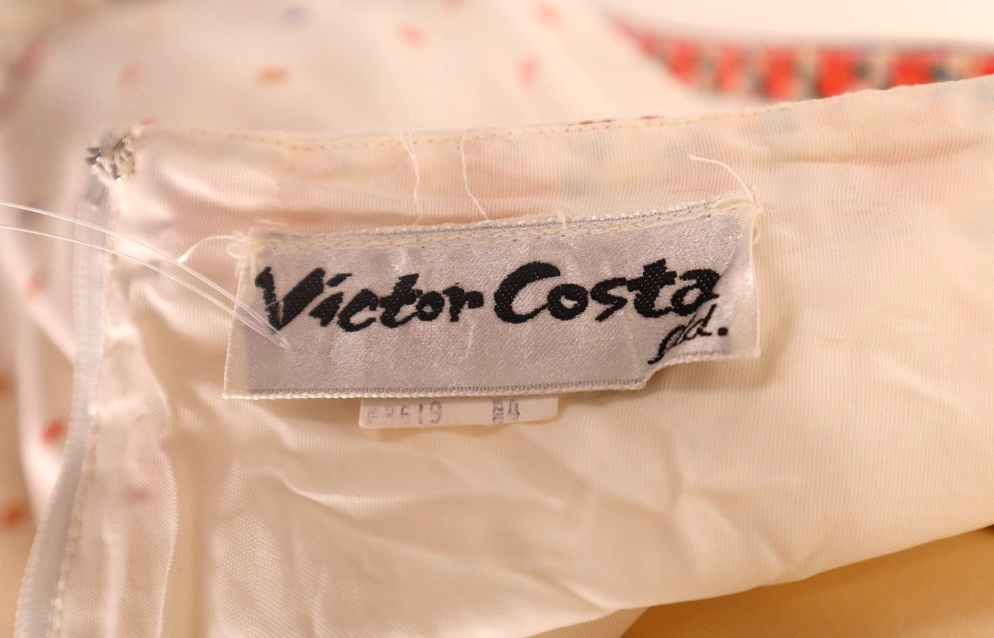 🌺 Vtg Victor Costa Prairie Boho Hippie Floral Holter Dress Garden Party Cottage