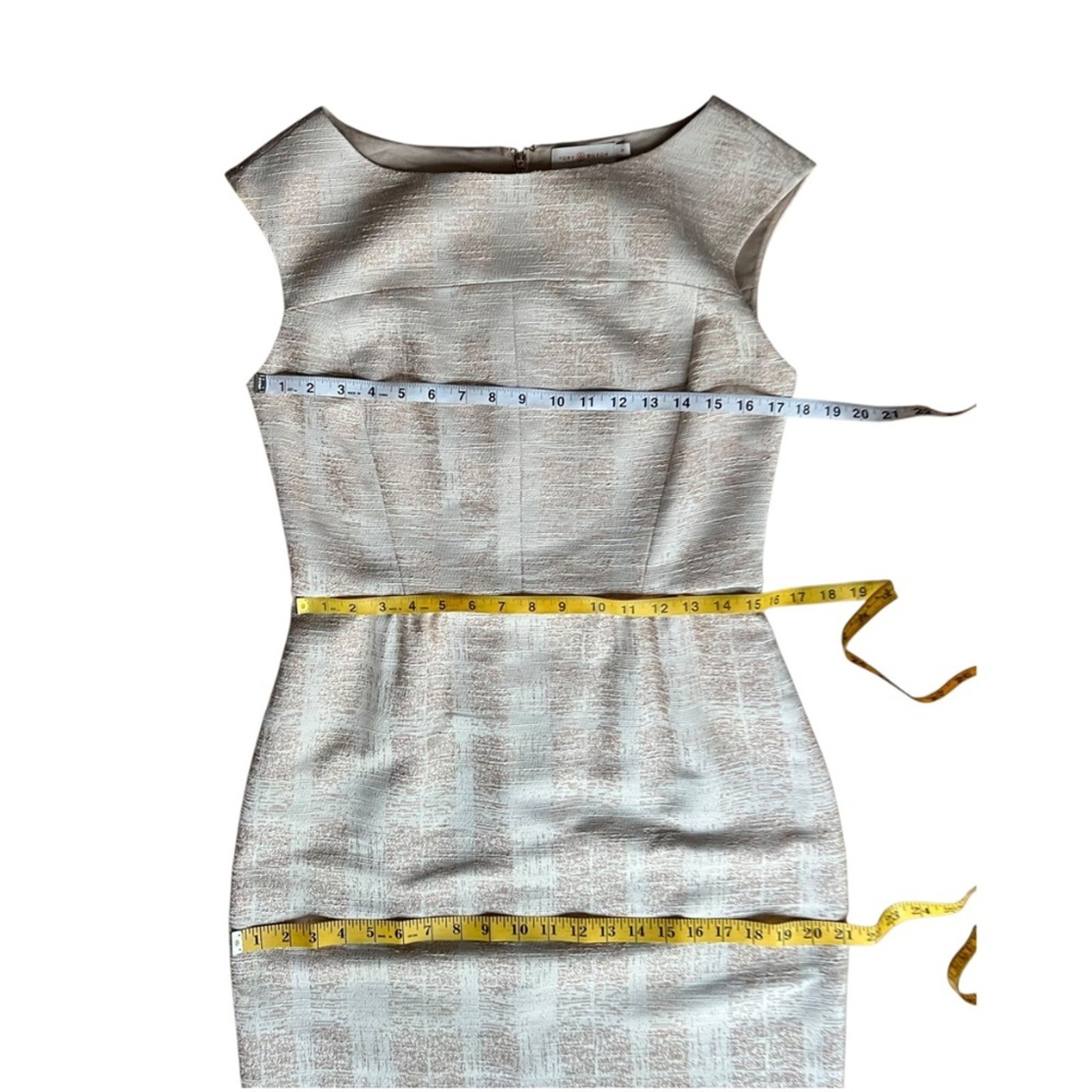 Tory Burch 10 Dress Minimalist Medium Retro Large Classic 60s Jacquard $428