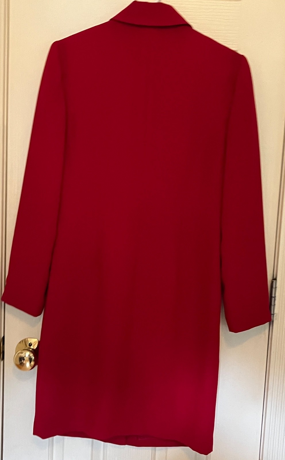 Talbots Petites Red Coat Dress Size 4 made in USA