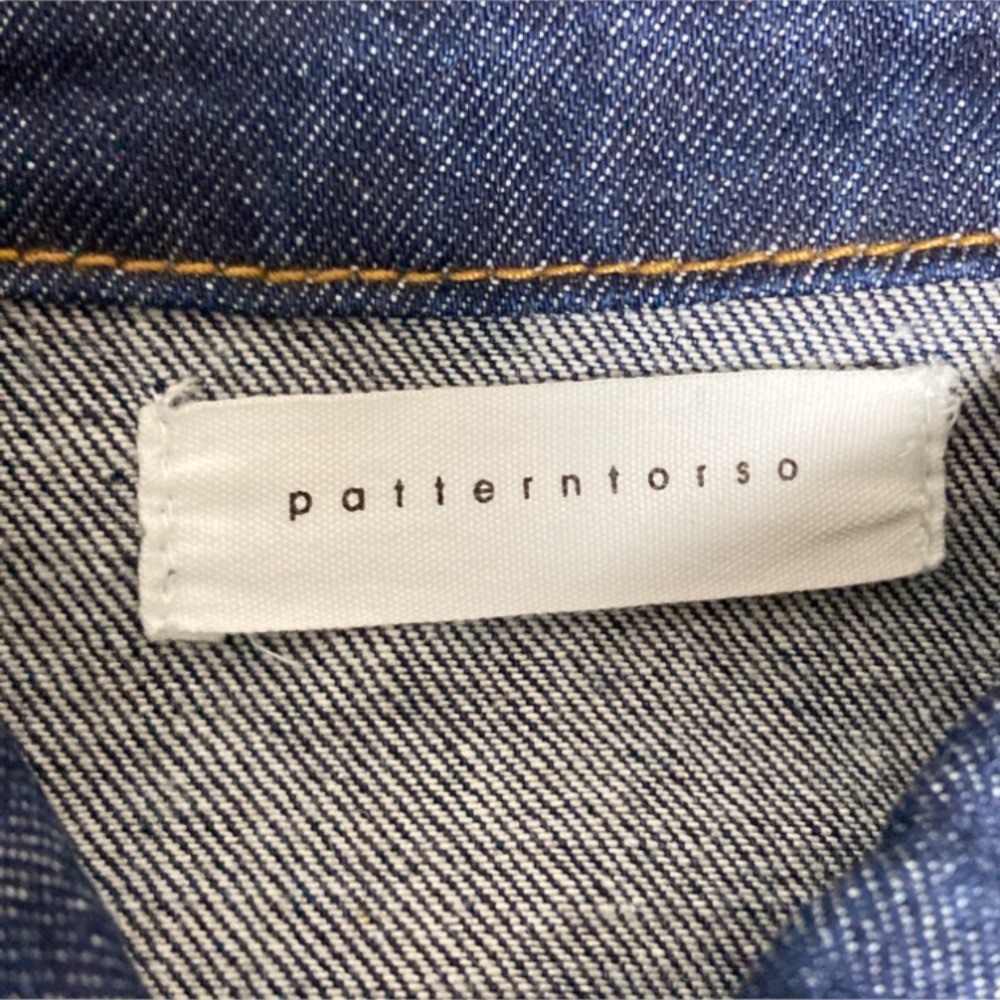 patterntorso Pattern Torso Denim Shirt Dress in Indigo Women USED