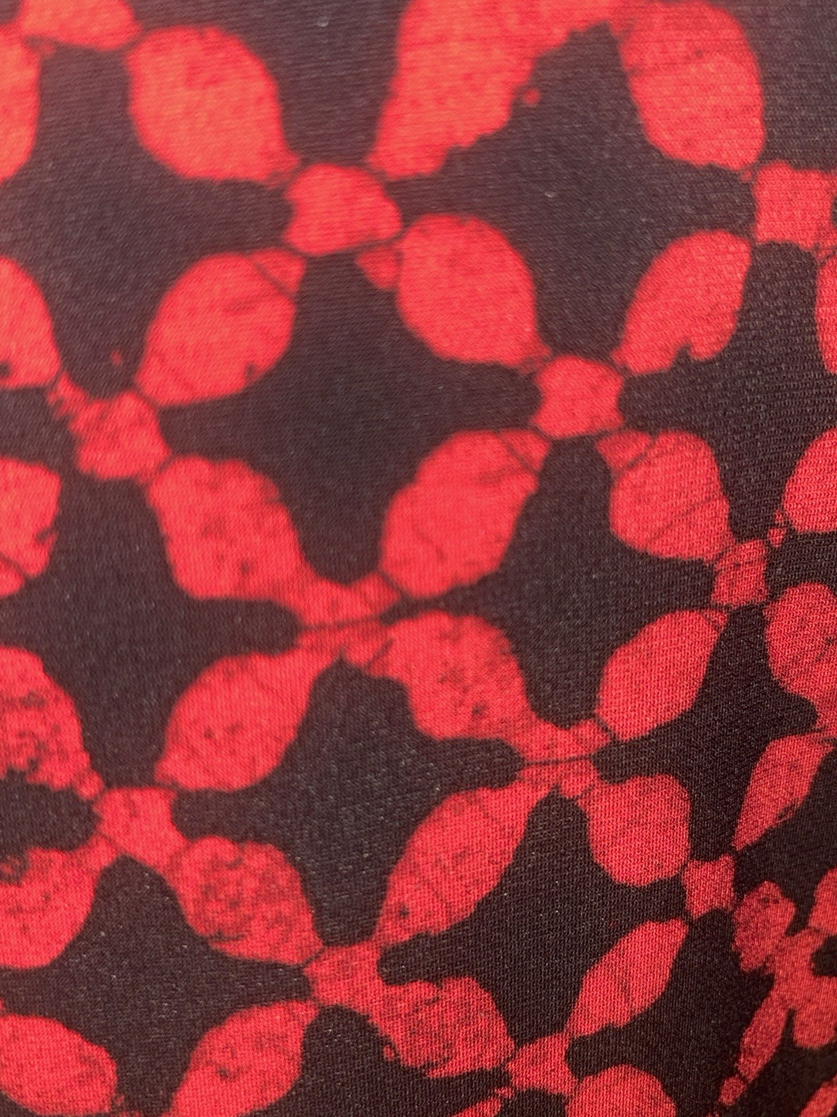 Michael Kors printed red blaze boat neck Shift Dress Sheath Long Sleeve Small