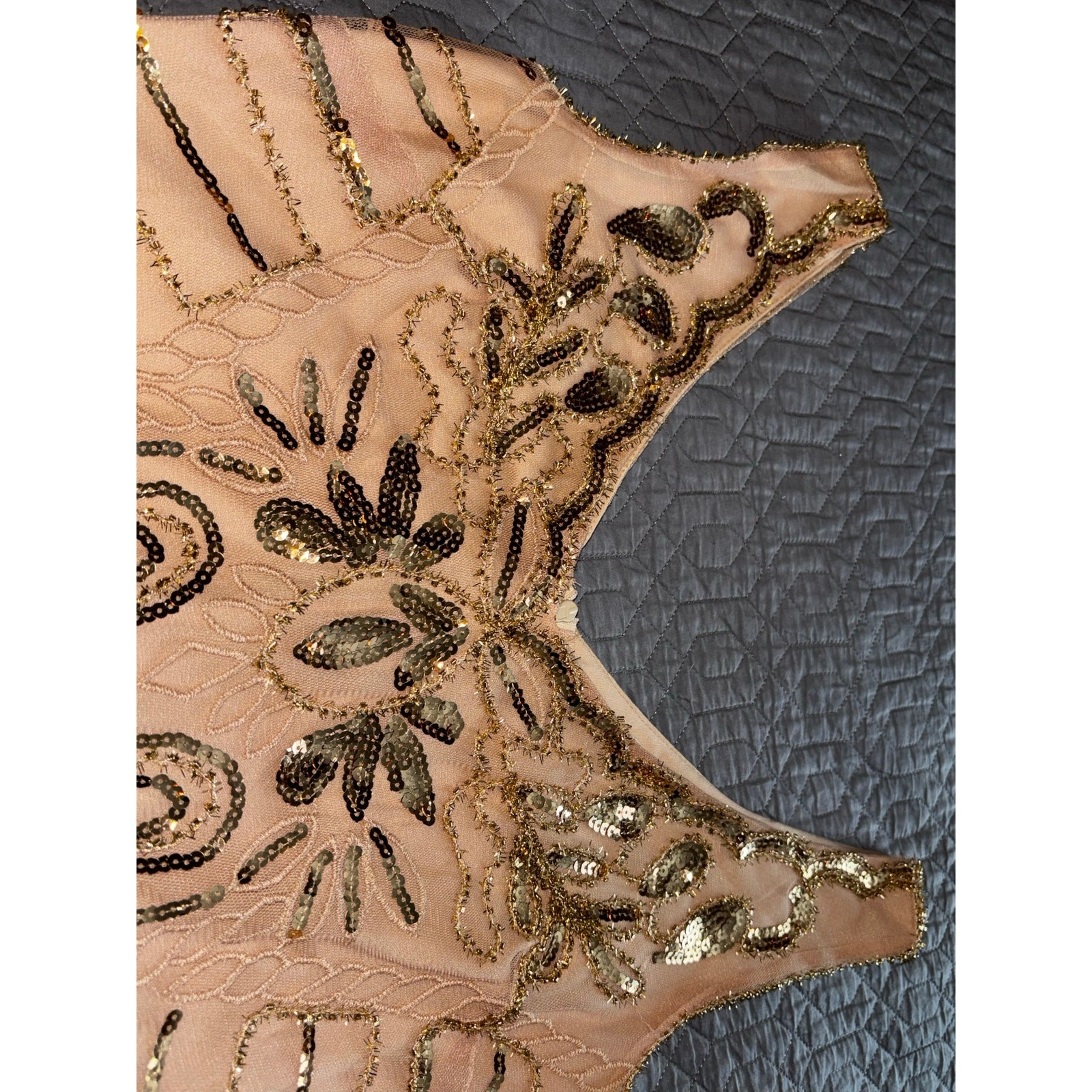 BABEYOND 1920’s Style Sequin/Embroidered Flapper Dress Sz M