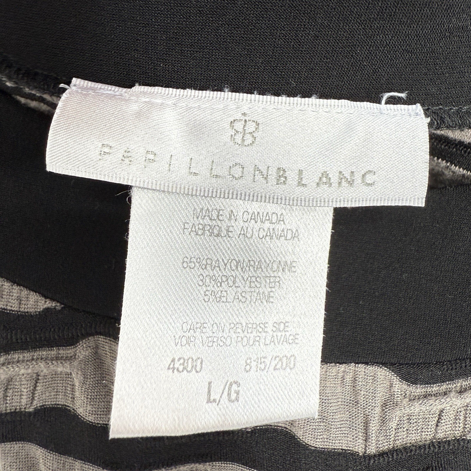 Papillon Blanc Shift Dress Large Textured Seamed Gray Stripe Lagenlook