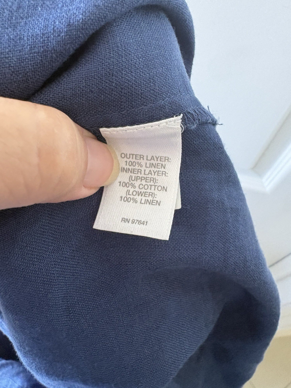 J. Jill Love Linen Layered Shift Dress XL Blue Sleeveless Textured Lagenlook