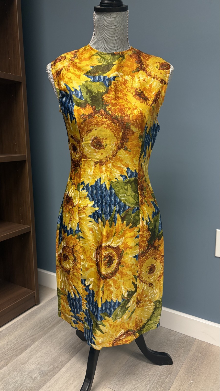 Gucci by Tom Ford 1995 Sunflower Silk Dress