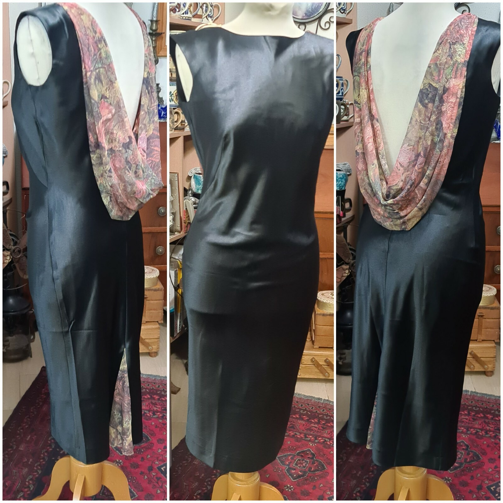 Michal Negrin Elegant Shapy Silk Dress NWT~ Choose Your Size.36/38/42