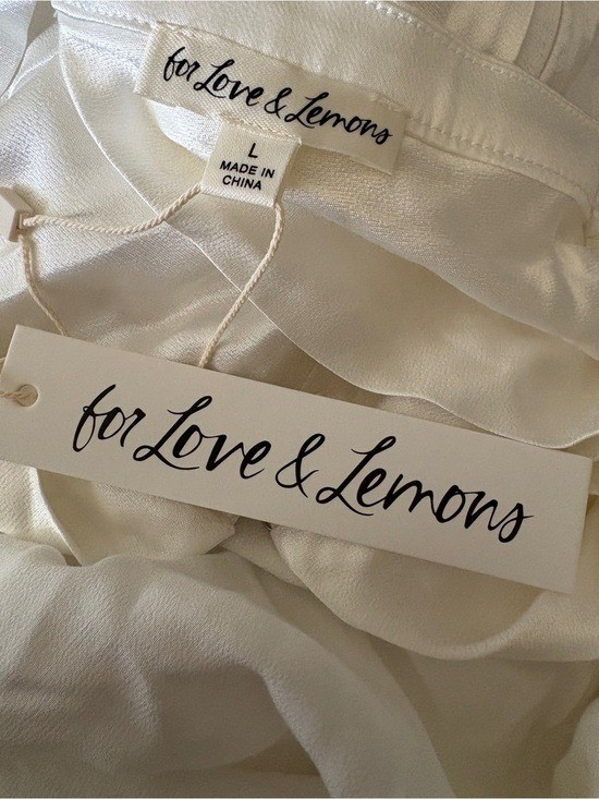 $329 NWT For Love And Lemons “Willow” Ruched Mini Dress Sz X-Large